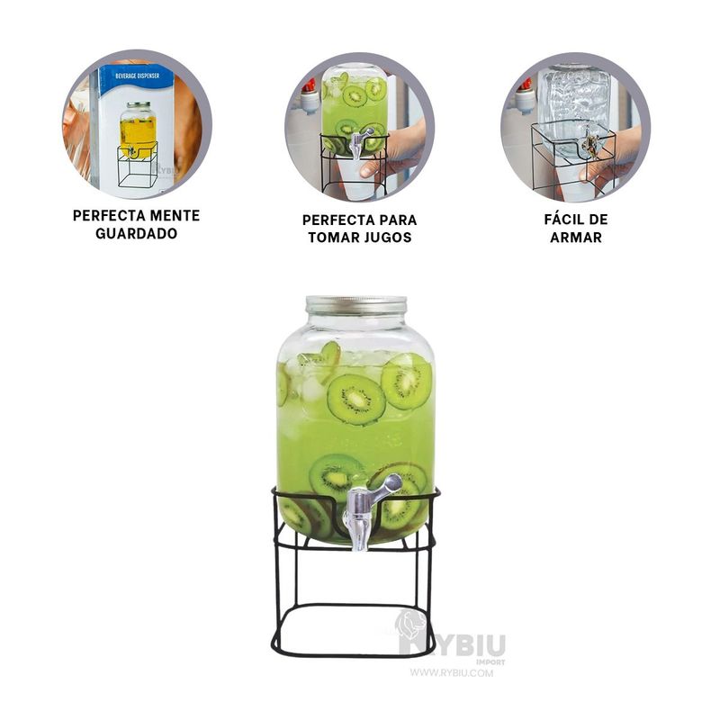 GENERICO - Recipiente Eficiente de Bebidas para 5L Y+Regalo Agendita