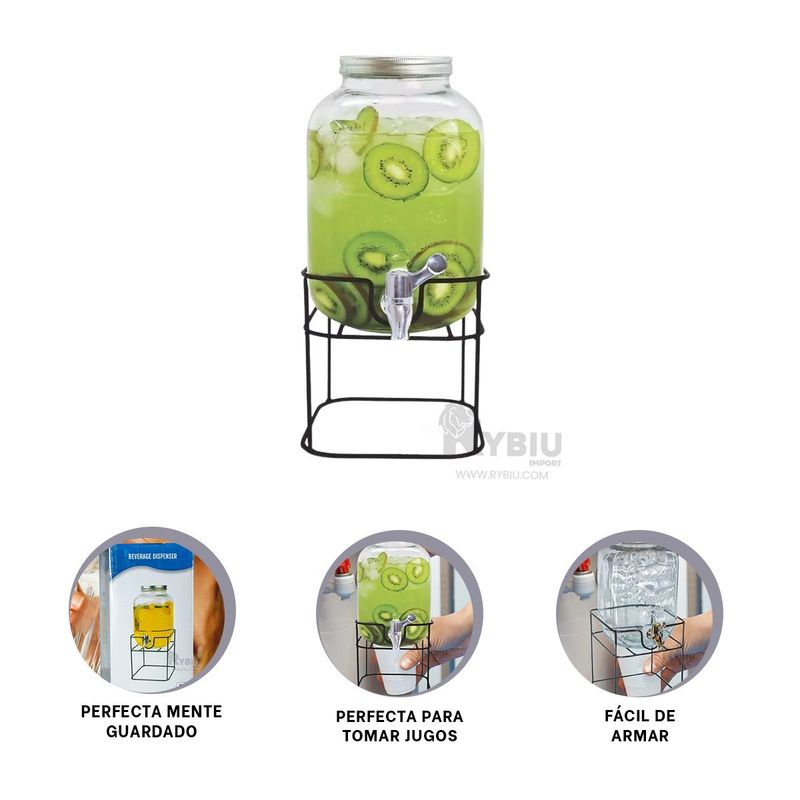 GENERICO - Expendedor Versatil para Bebidas de 5L Y+Post-it Adhesivos