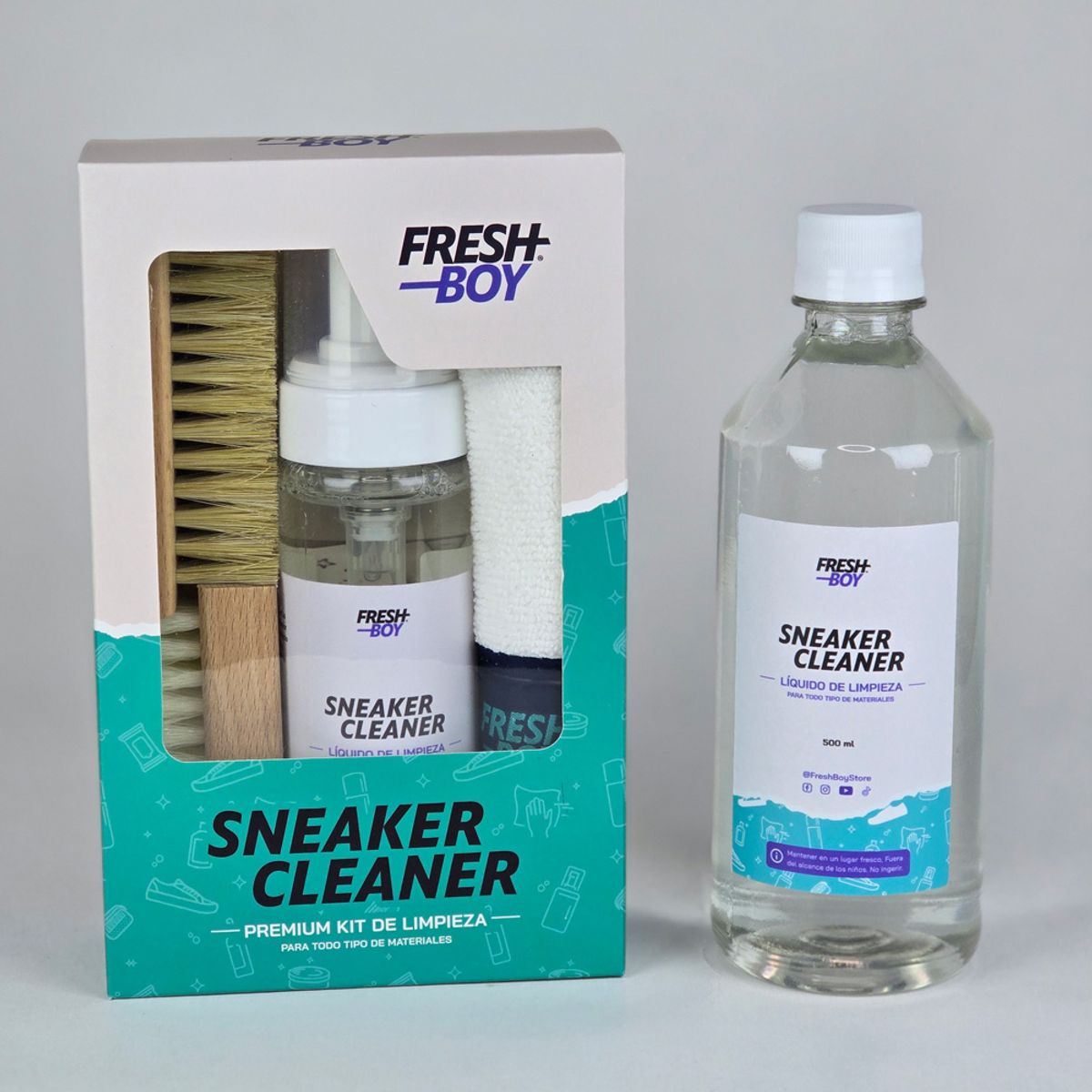 FRESH BOY - FRESH PACK Kit para limpieza de zapatillas  Sneaker Cleaner
