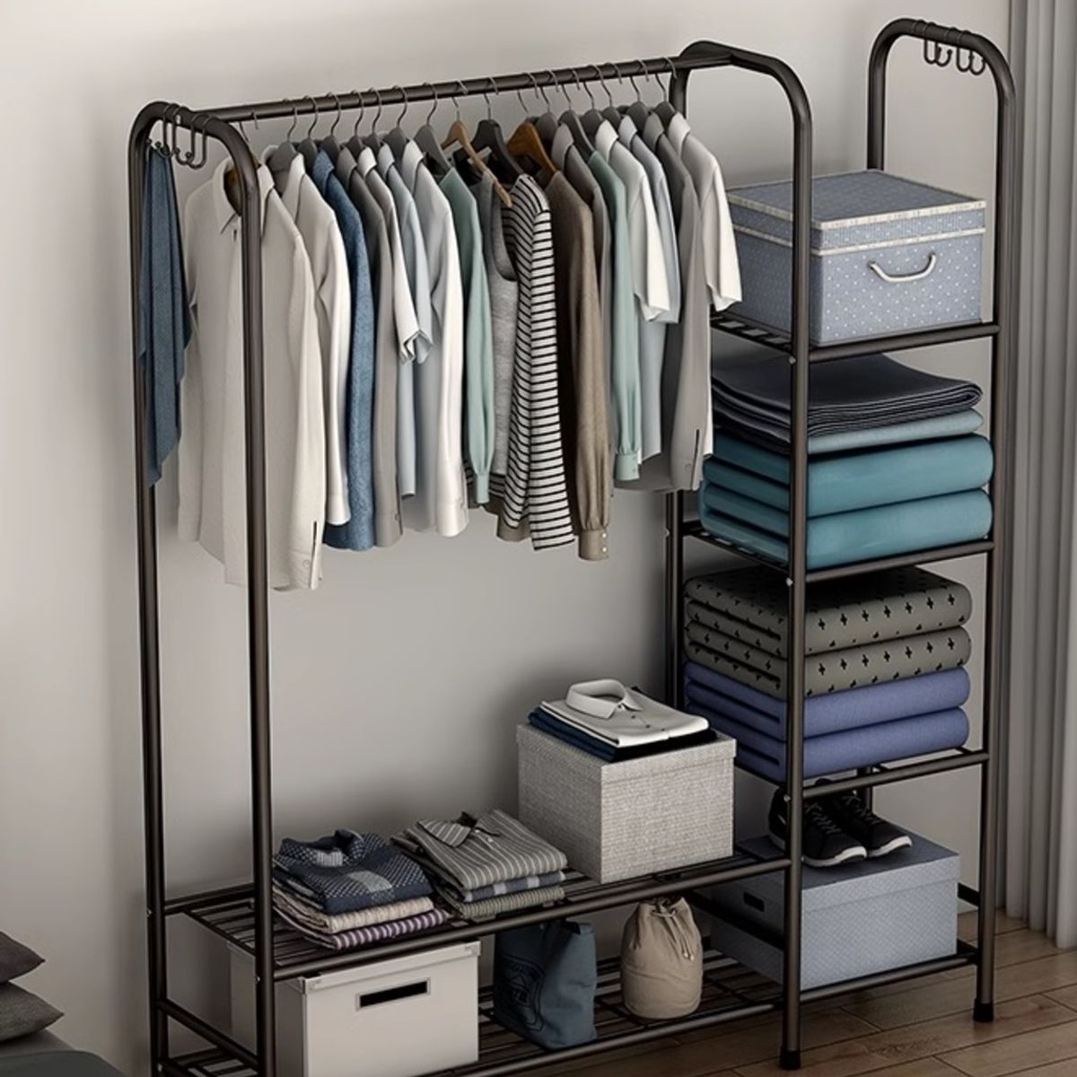 GENERICO - Perchero Ropero Armario Organizador Colgador Zapatera 120