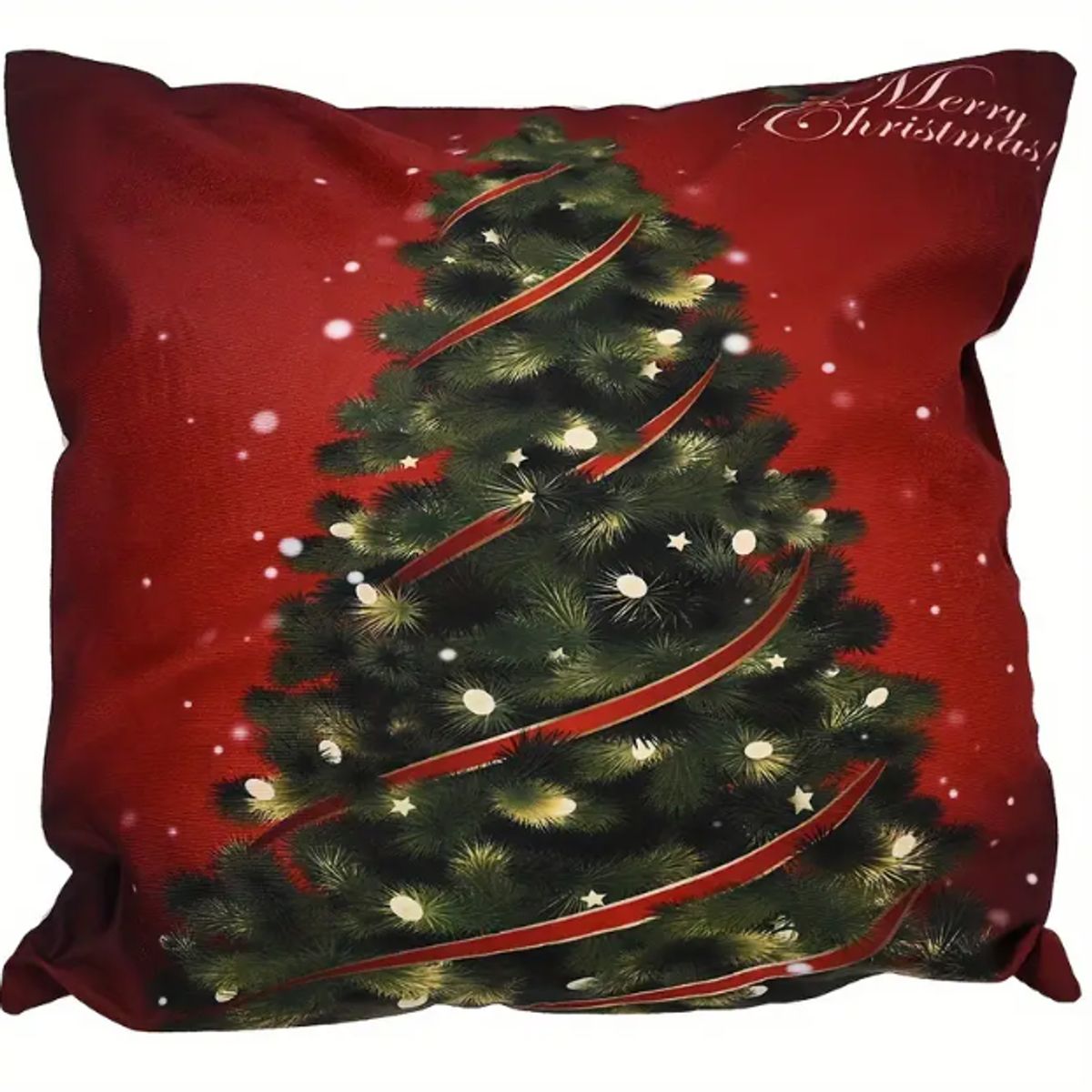 GENERICO - Funda Cojin Navideño Color Rojo
