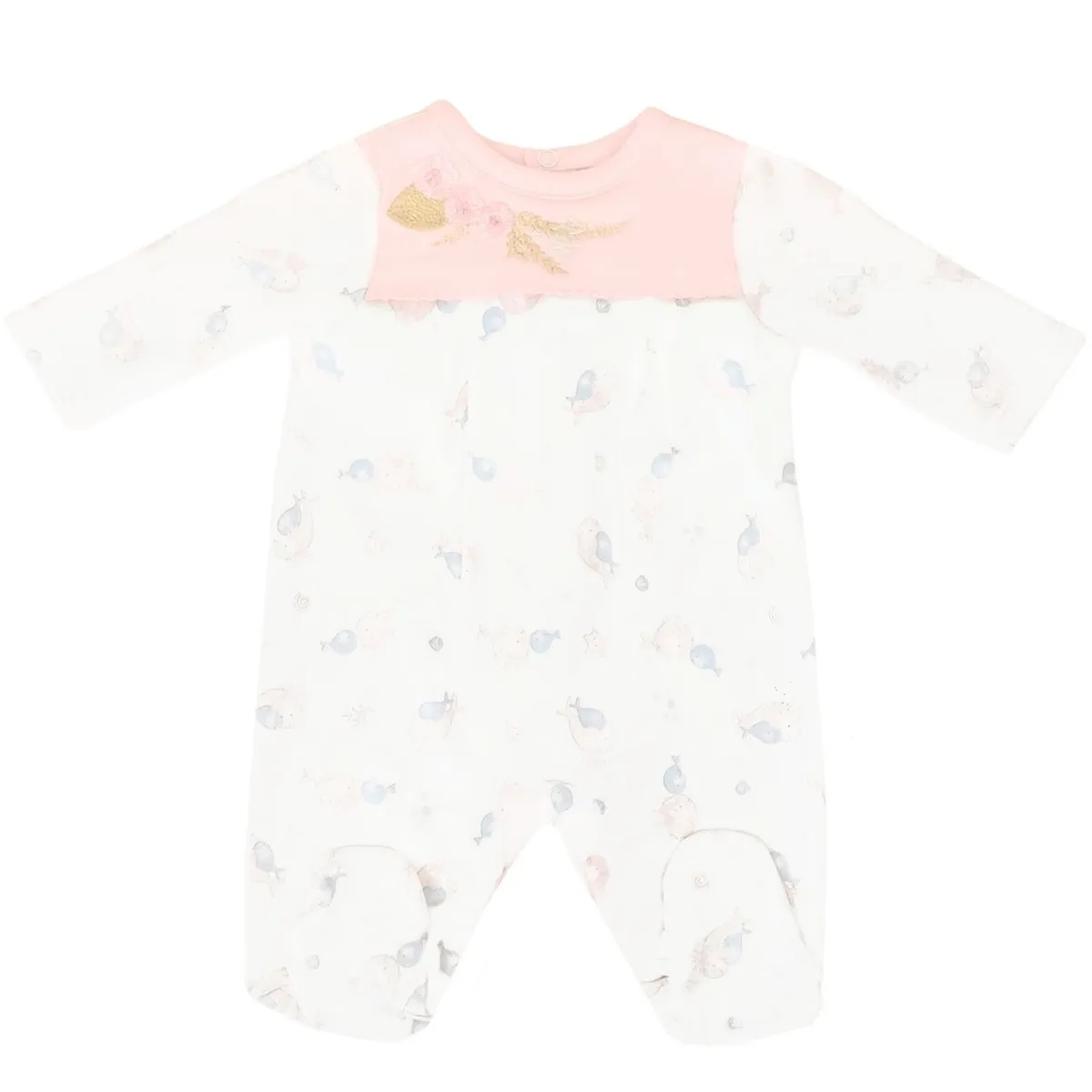 GENERICO - Enterizo Algodon - Ballena - Rosa