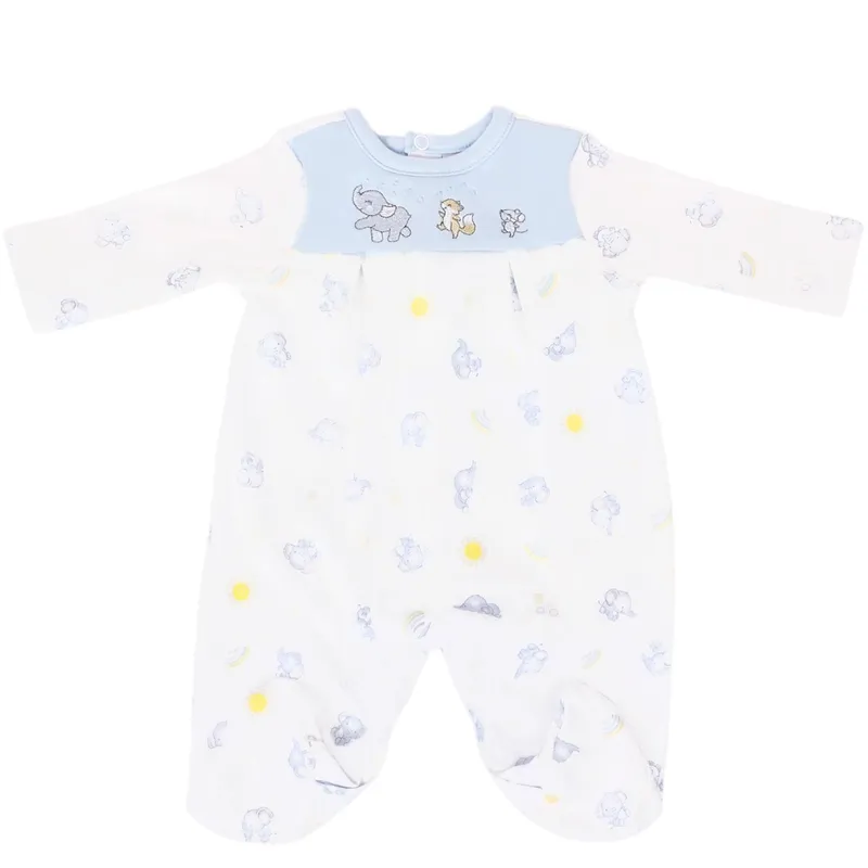 GENERICO - Enterizo Algodon - Elefante - Celeste