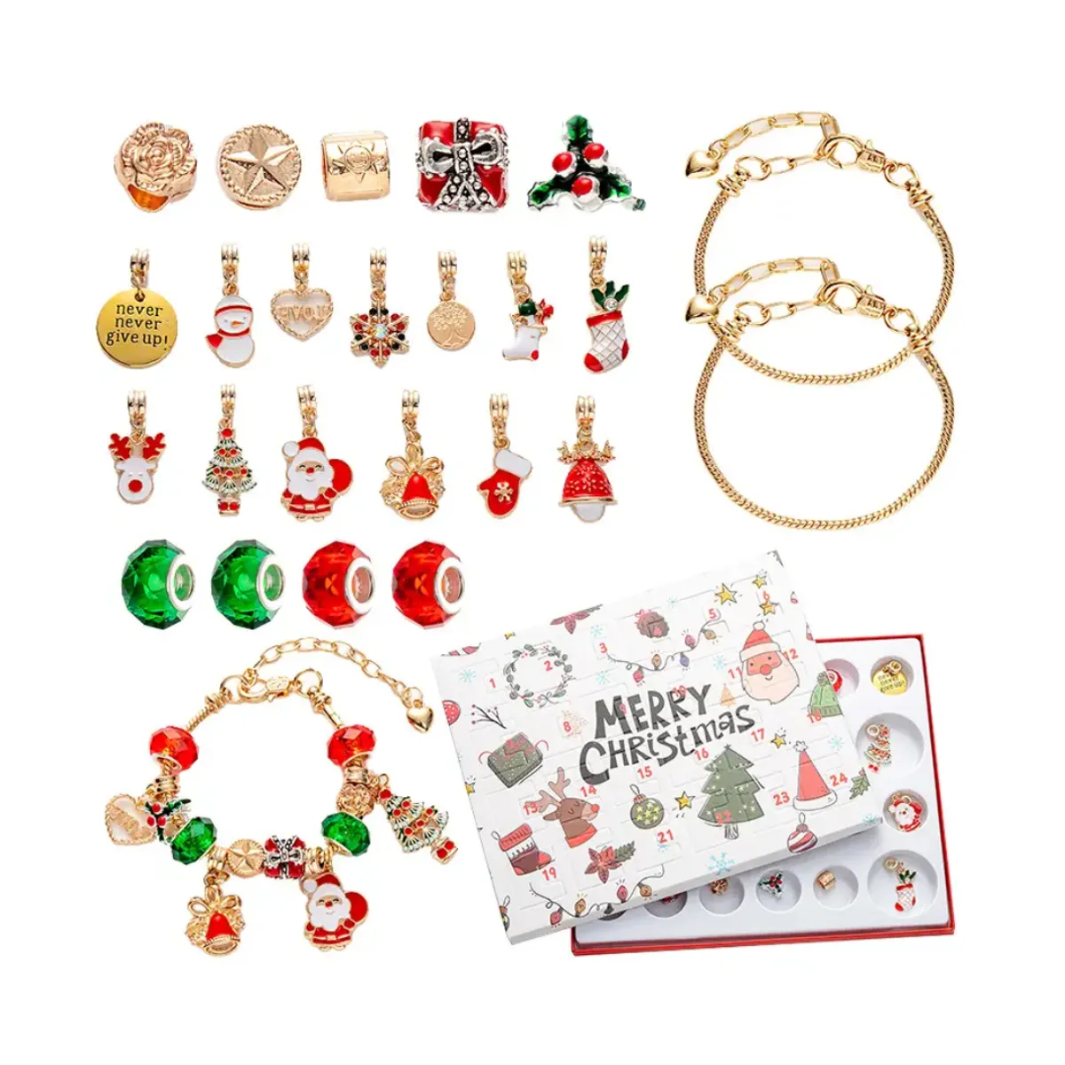 GENERICO - SET DE PULSERA CALENDARIO ADVIENTO