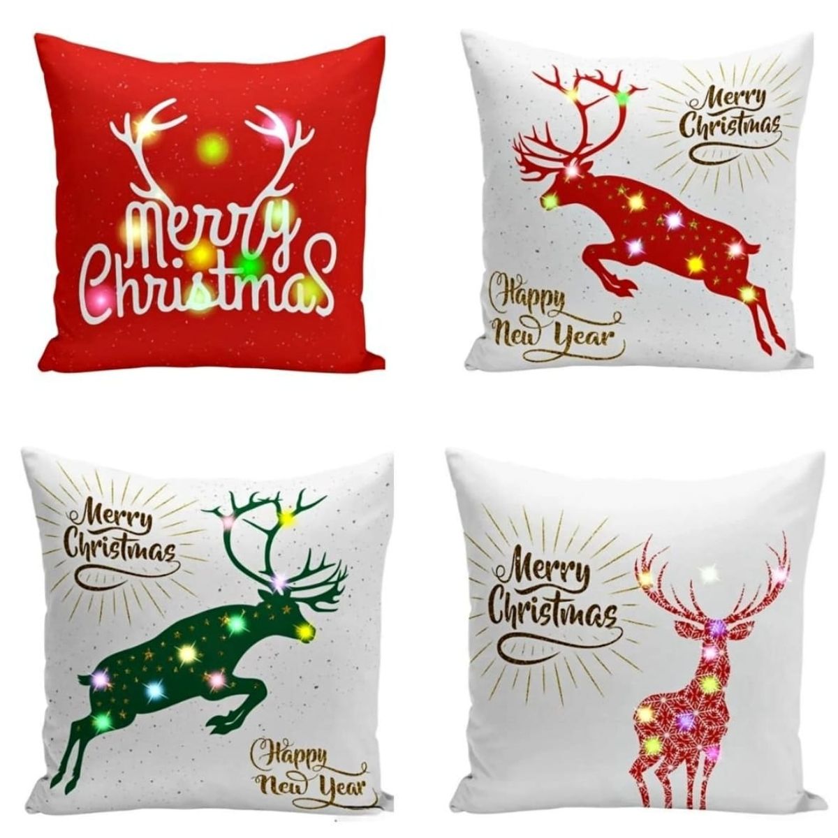 GENERICO - Cojin Navideños pack de 4