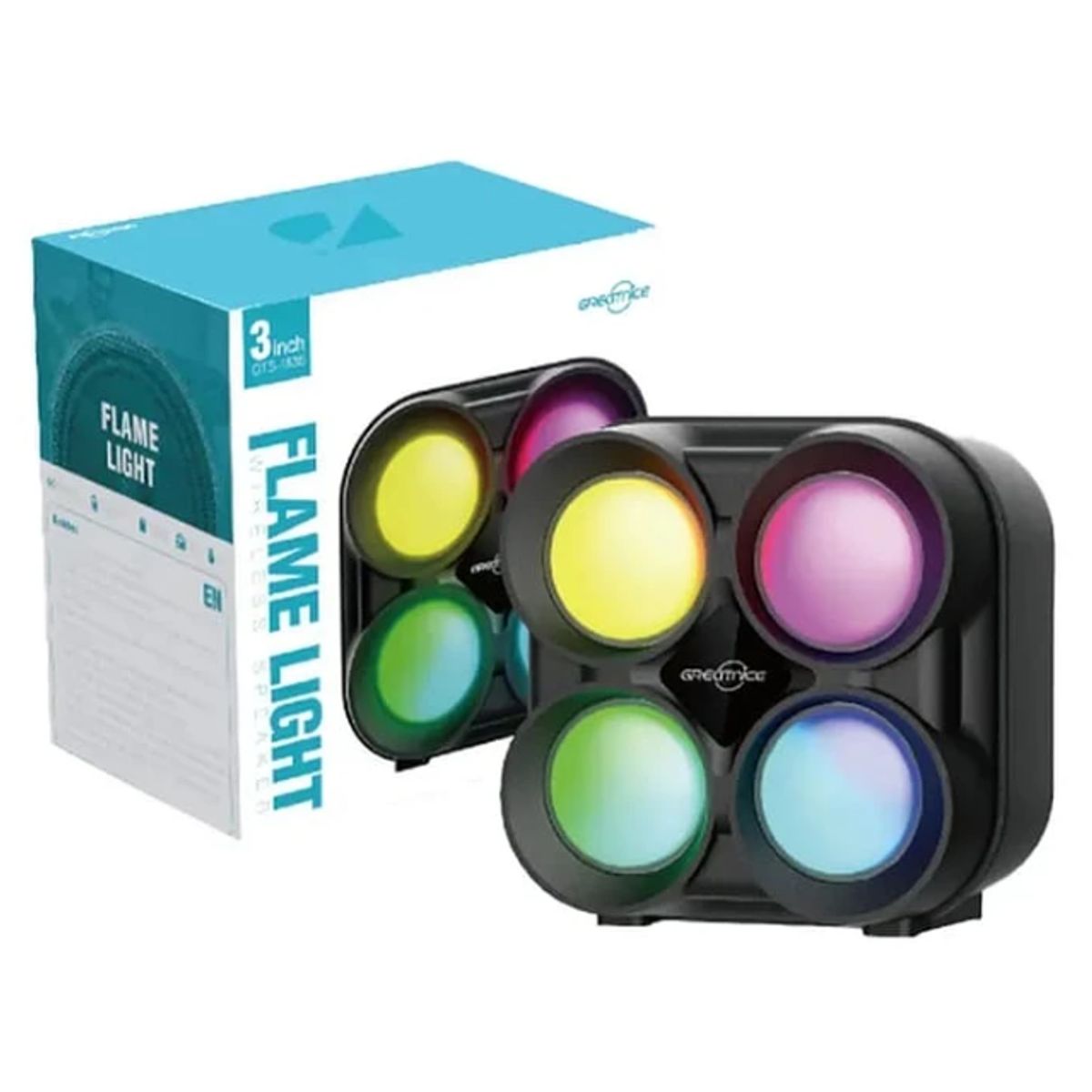 GENERICO - Parlante Portatil FLAME LIGHT 3′ GTS