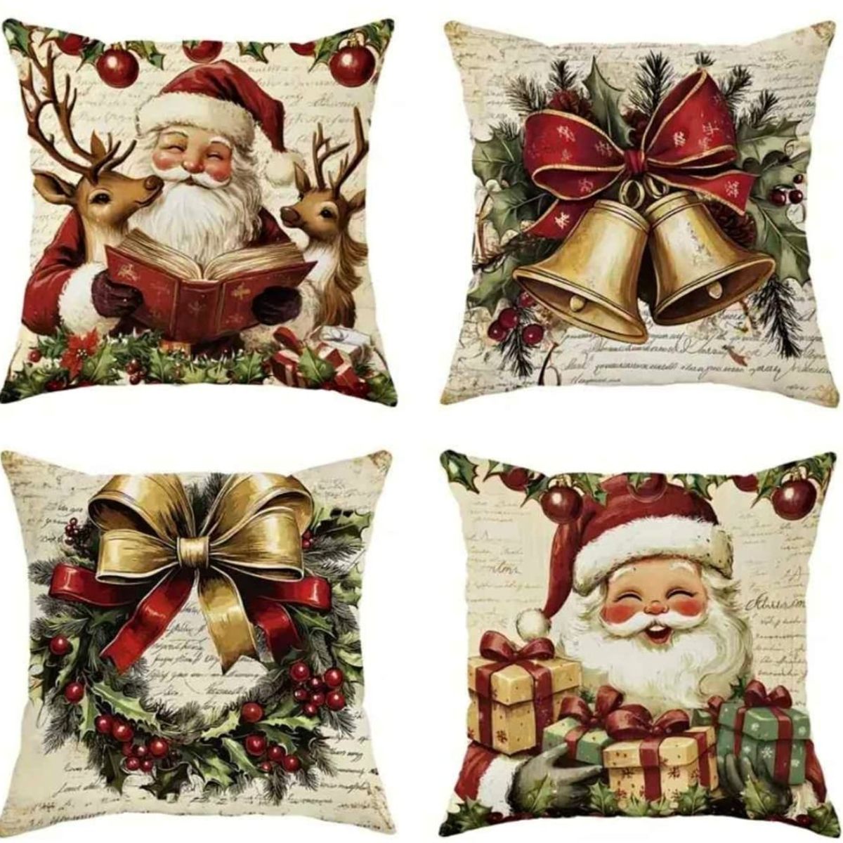 GENERICO - Cojin Navideños pack de 4