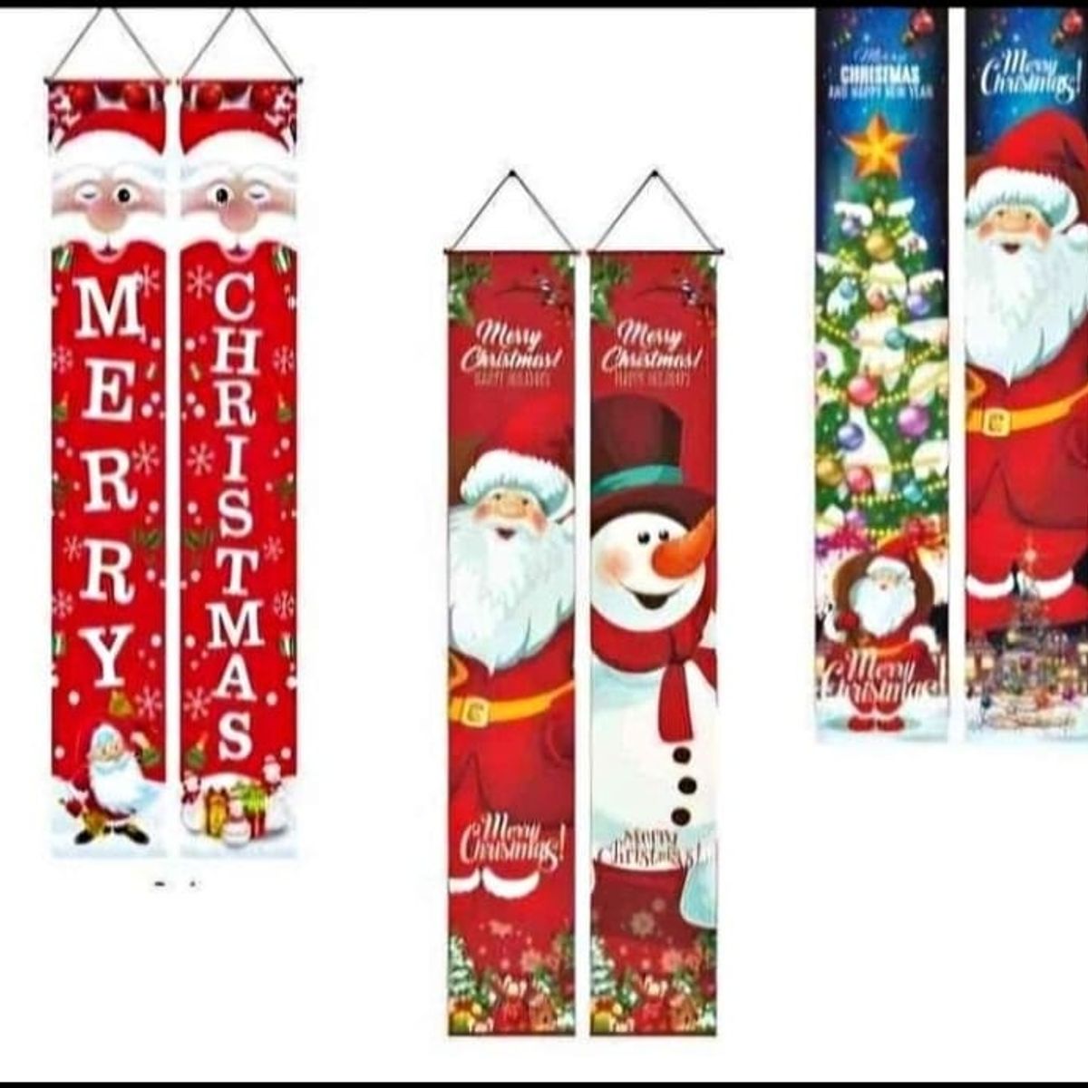 GENERICO - Banderines Colgantes de Navidad X2