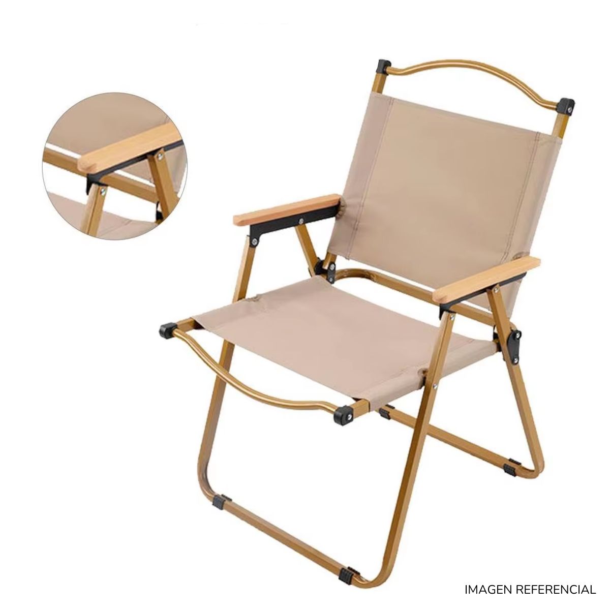 INSPIRA MARKET - Silla de Playa Camping plegable Elegante