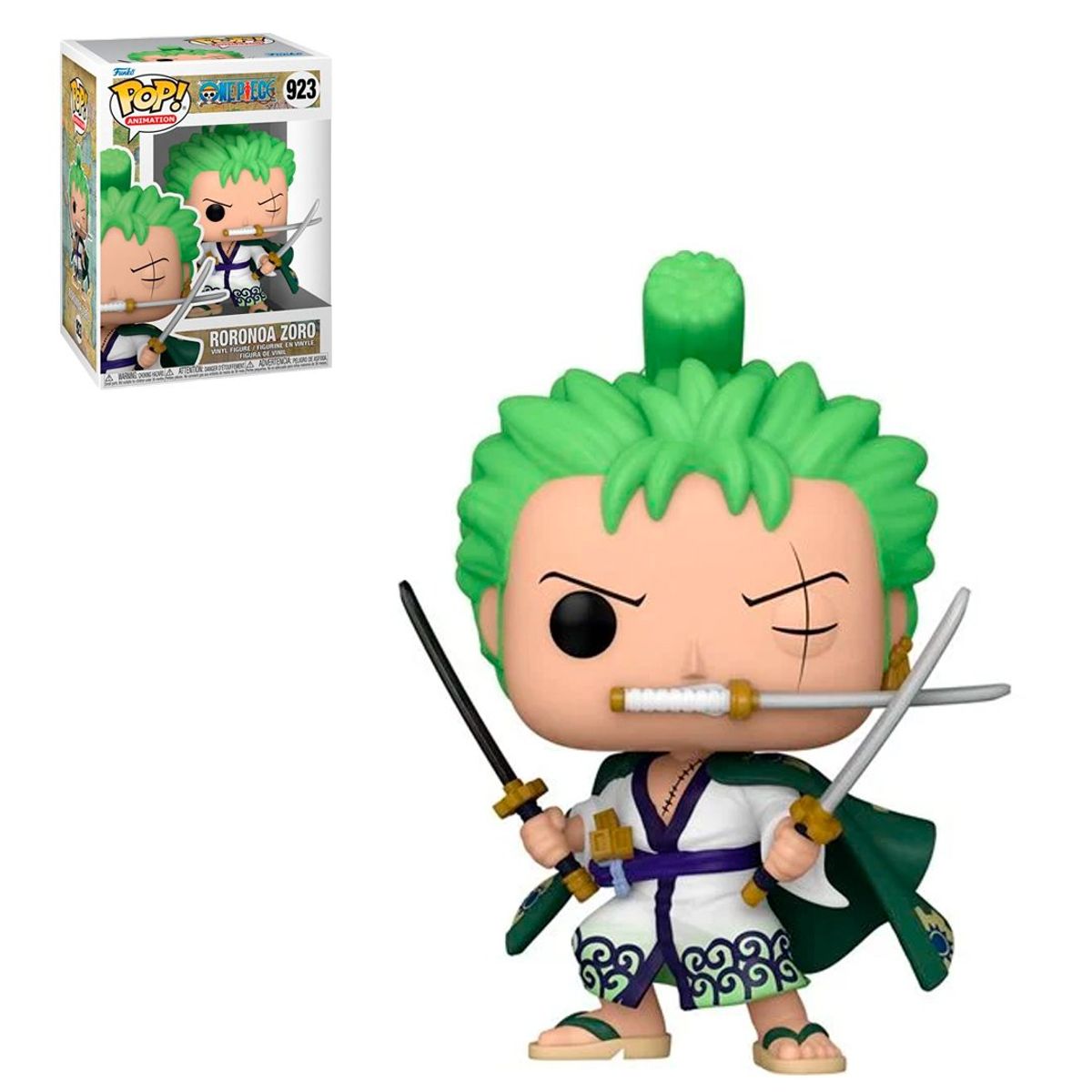 FUNKO - Funko POP One Piece Zoro con 3 Espadas
