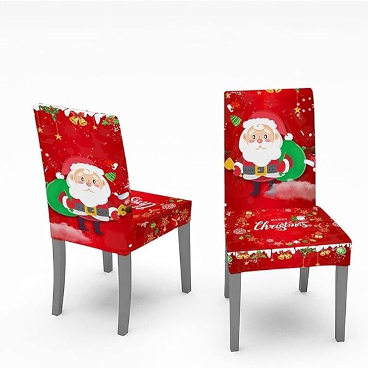 GENERICO - Funda Navideña Para Silla Pack x4