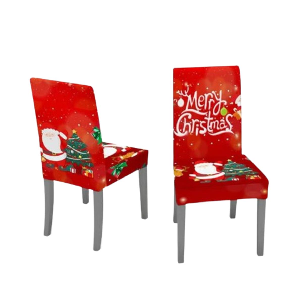 GENERICO - Funda Navideña Para Silla Pack x8