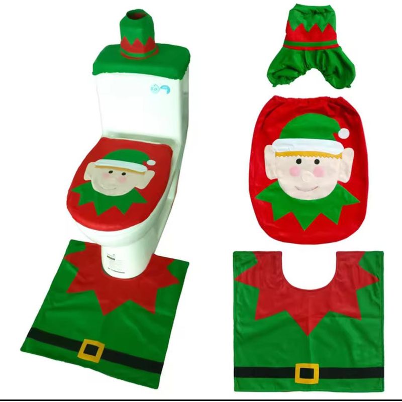 GENERICO - Set de 3 piezas de baño de Navidad