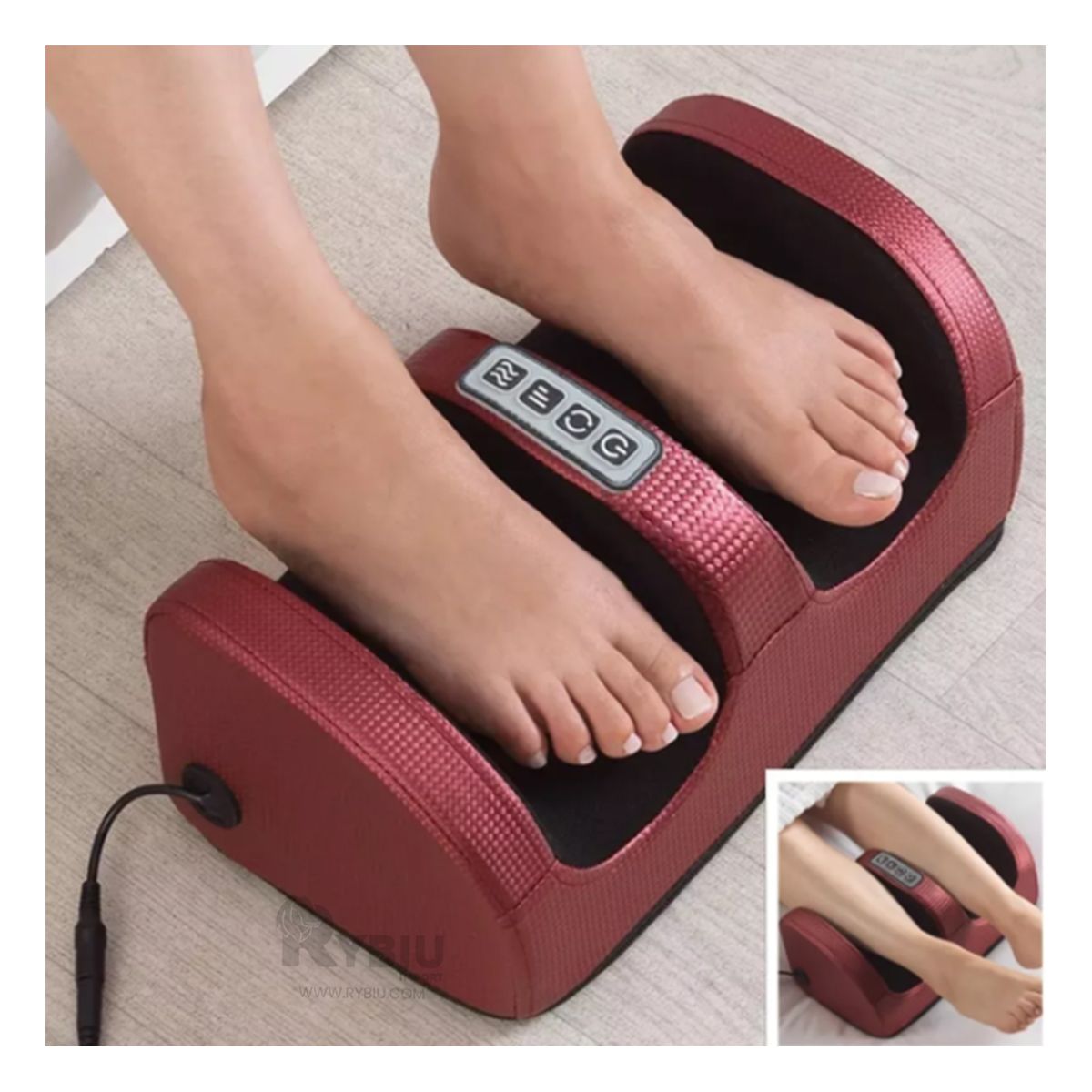 GENERICO - Maquina Terapeutica de Color Guinda Y+Banderitas Adhesivas