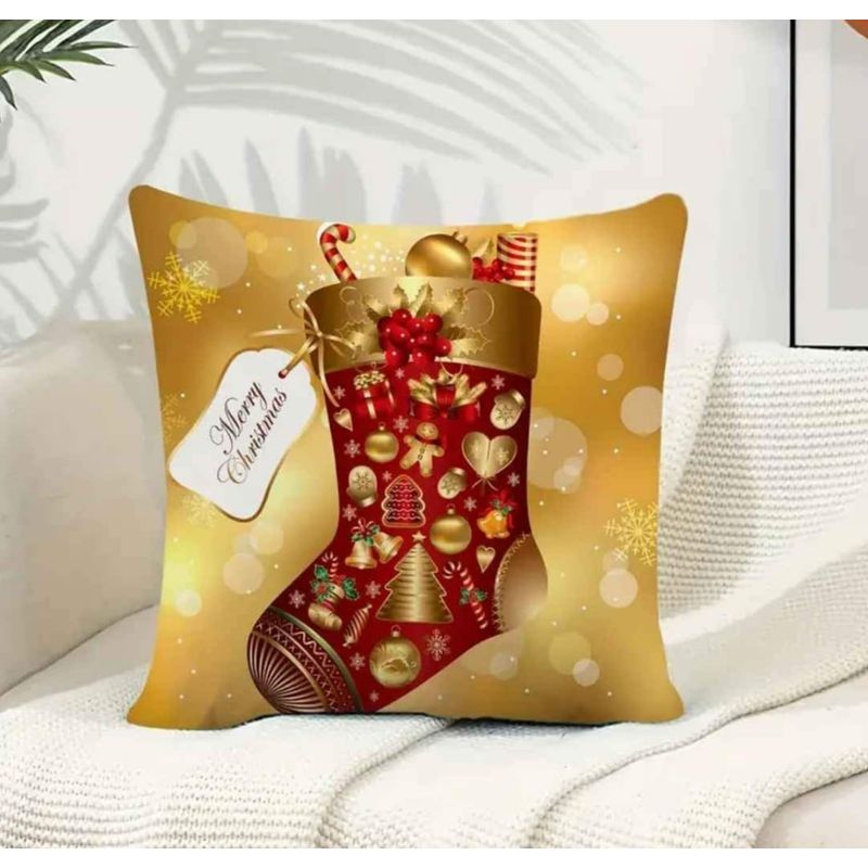 GENERICO - Funda Cojin Navideño diseño Bota
