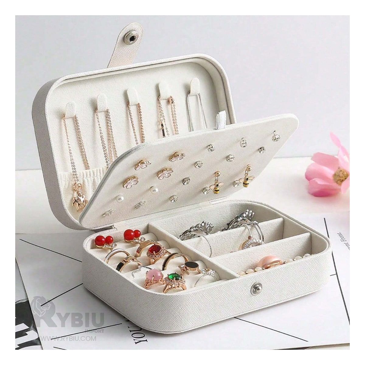 GENERICO - Estuche Seguro Joyero en Blanco Y+Gift MiniAgenda