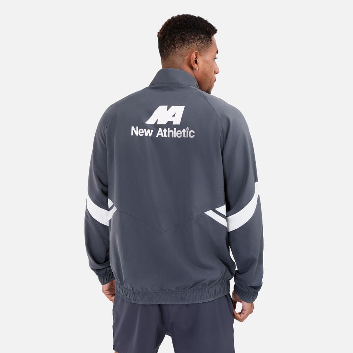 NEW ATHLETIC - Cortaviento New Athletic Logan Plomo Con Blanco Hombre