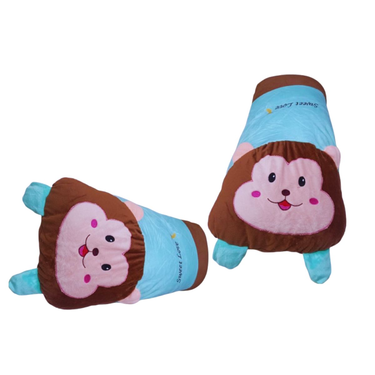 GENERICO - ALMOHADA DECORATIVA MONITO EN TERCIOPELO