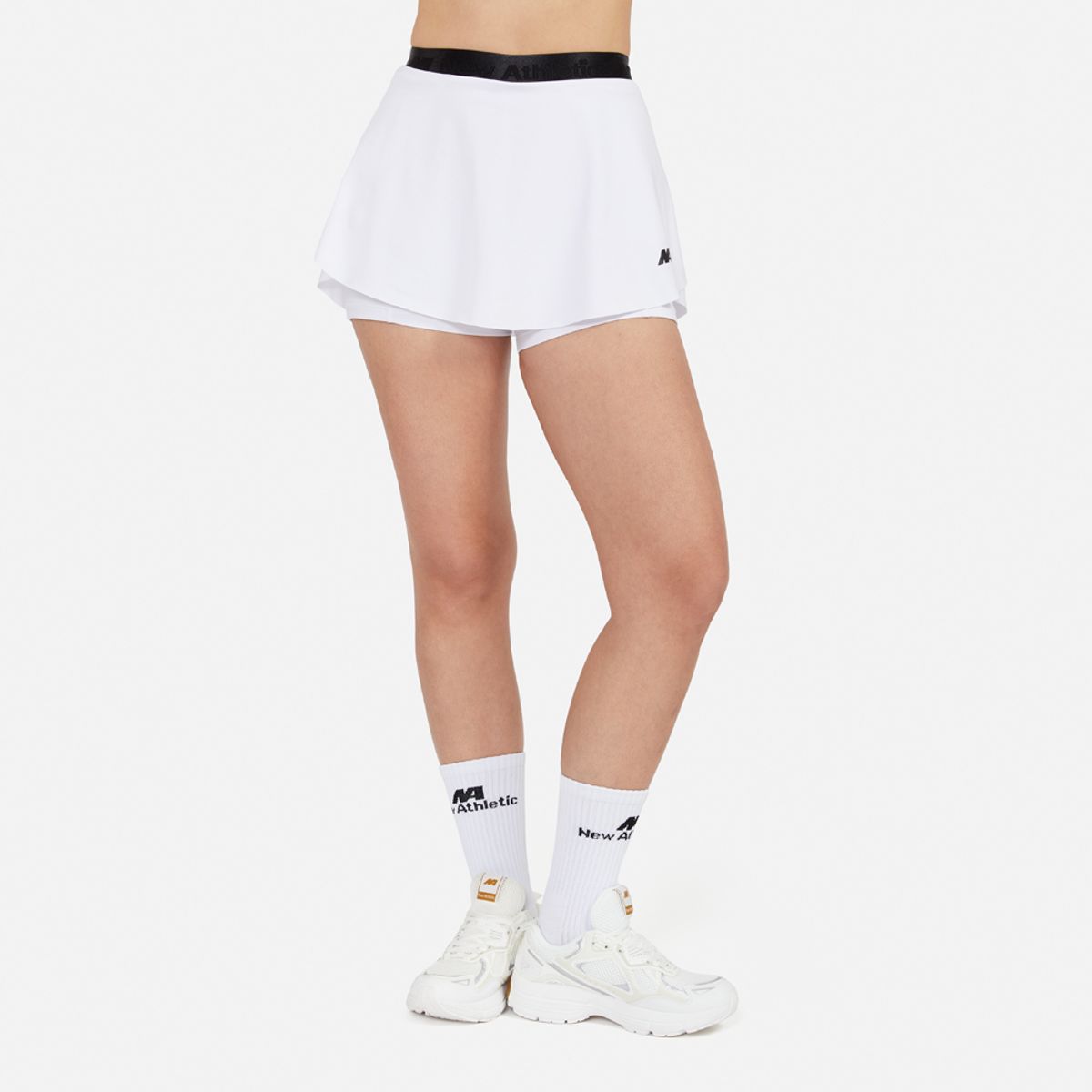 NEW ATHLETIC - Falda Short New Athletic Kelly Blanco Mujer
