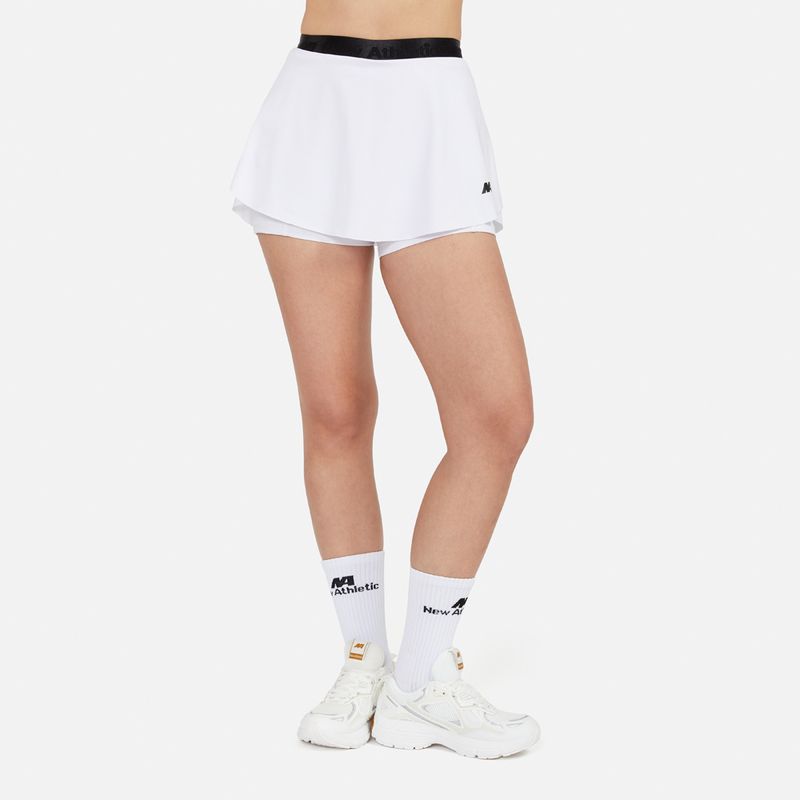 NEW ATHLETIC - Falda Short New Athletic Kelly Blanco Mujer