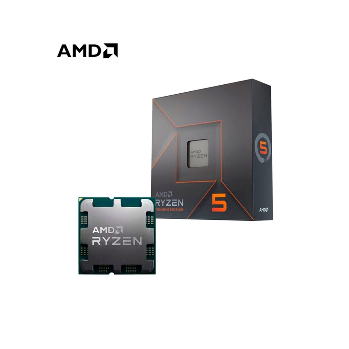 AMD - Procesador AMD Ryzen 5 7600X 4.70-5.30Ghz Cache L3 32MB Socket AM5