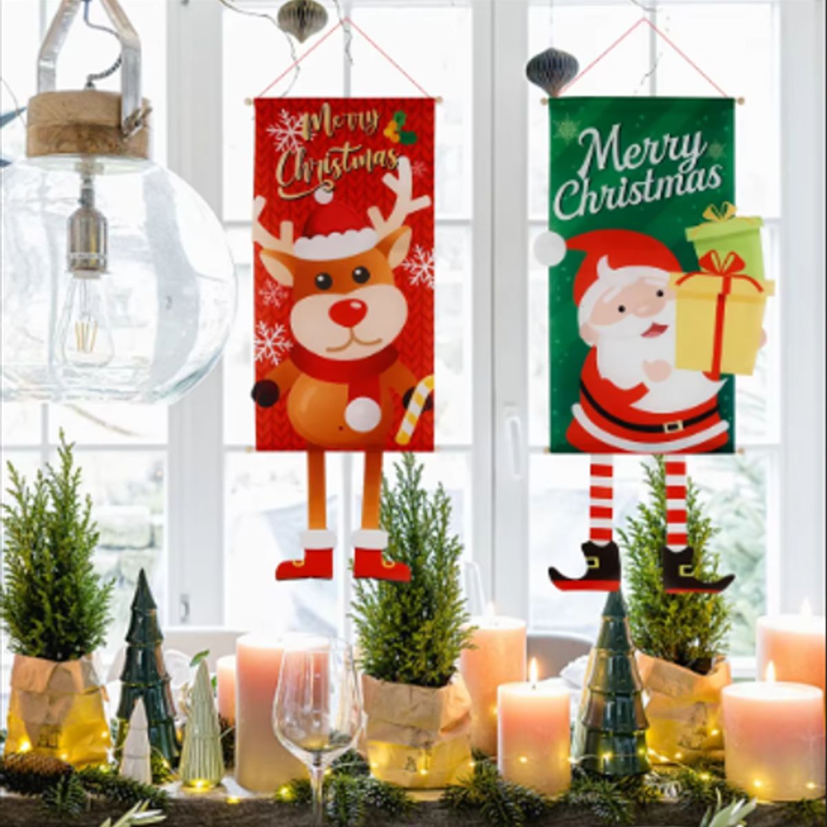 GENERICO - Banderines Colgantes de Navidad