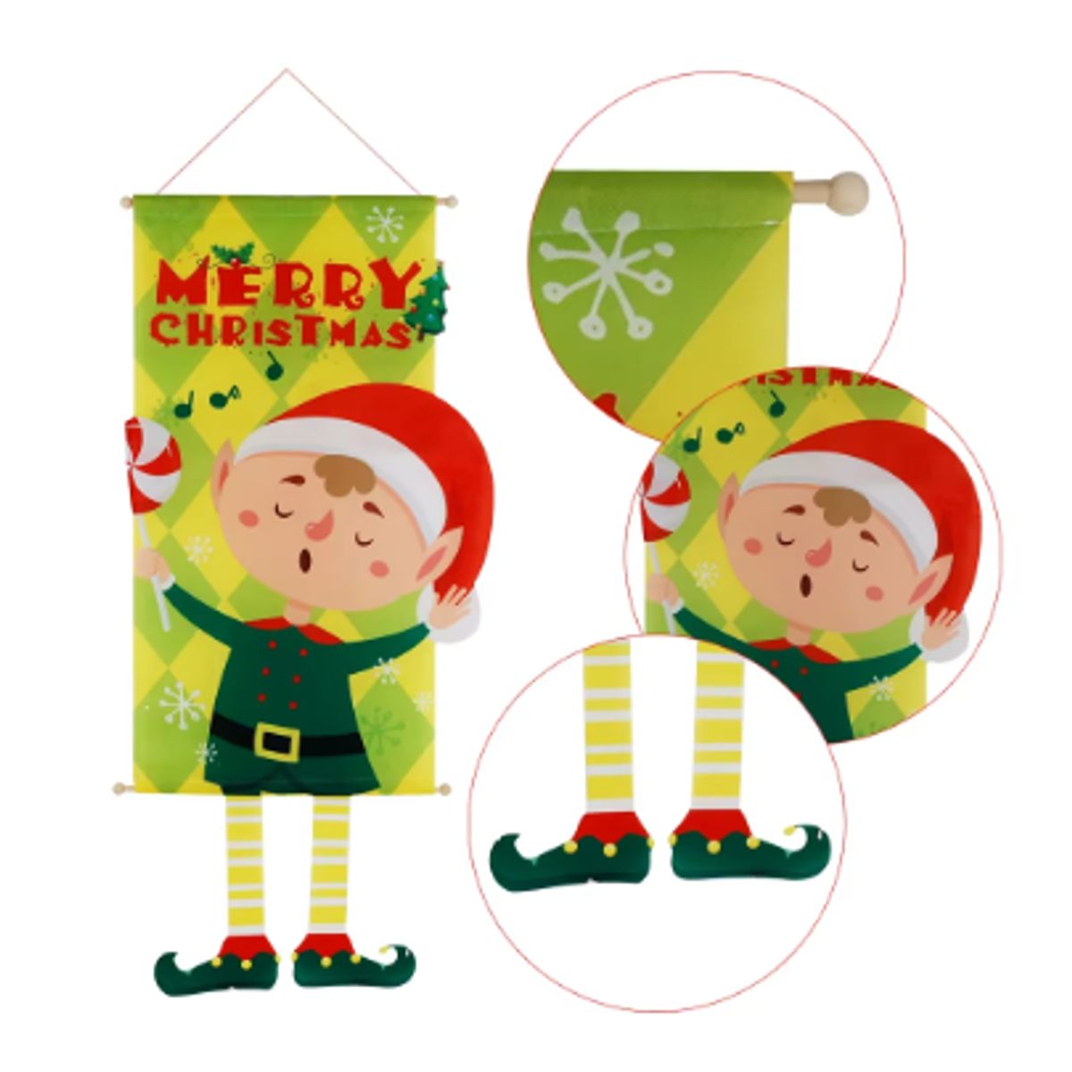 GENERICO - Banderines Colgantes de Navidad