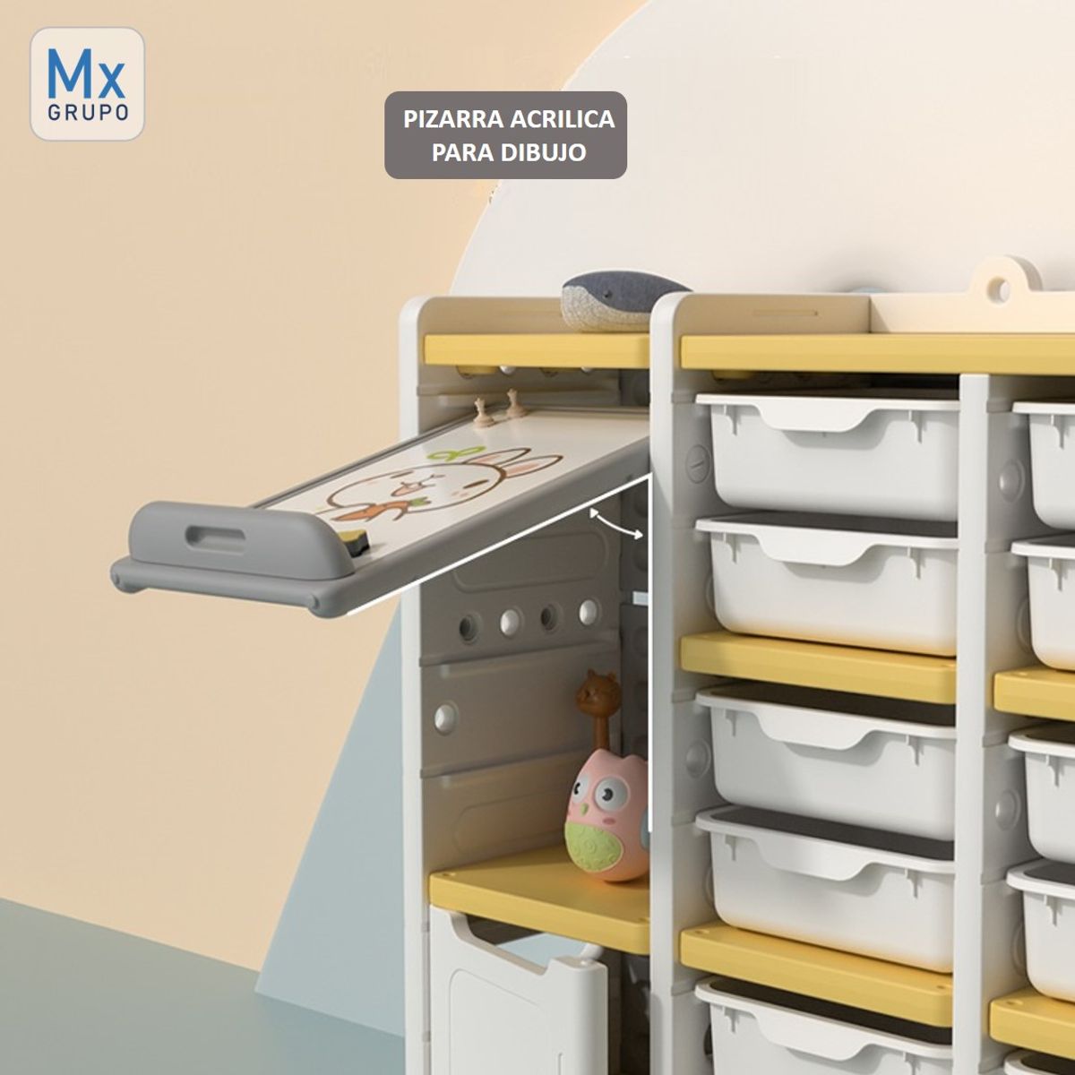 GENERICO - ORGANIZADOR DE JUGUETE CON PIZARRA