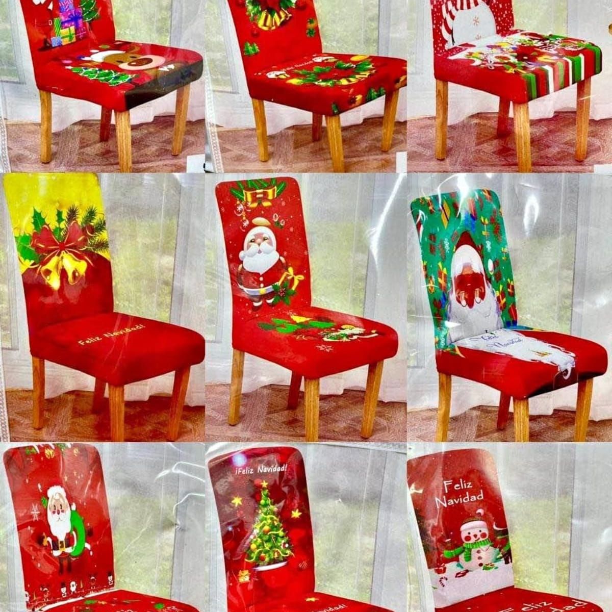 GENERICO - Funda Navideña Para Silla - Modelo al Azar