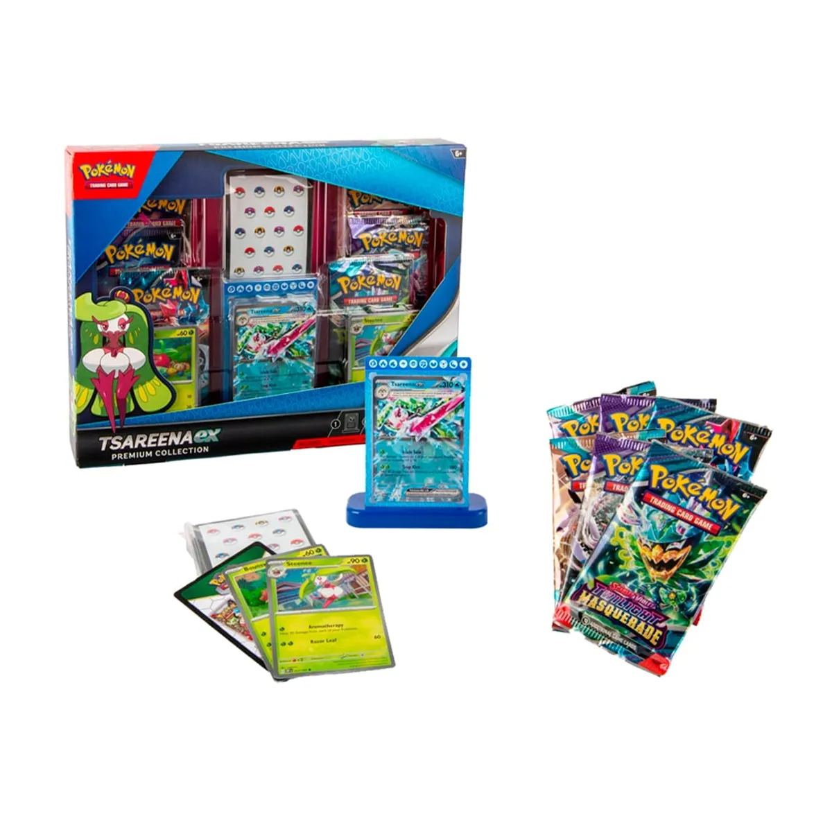 POKEMON - Pokemon TCG Tsareena Ex Premium Coleccion Ingles