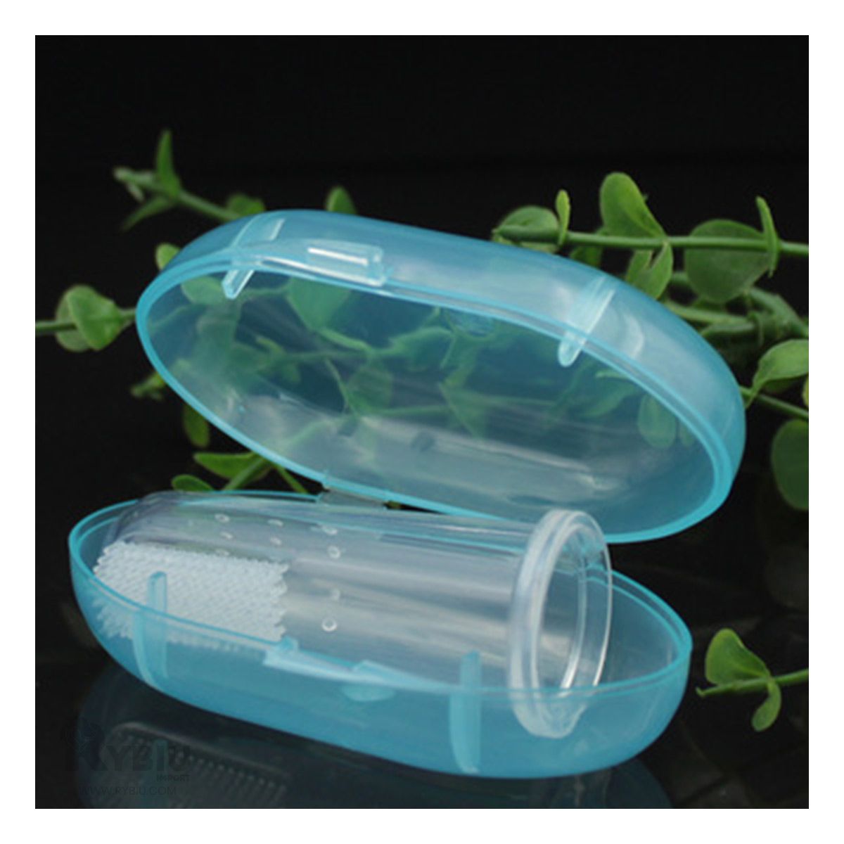 GENERICO - Cepillo para Bebe Tipo Dedal Azul Y+Regalo Agendita