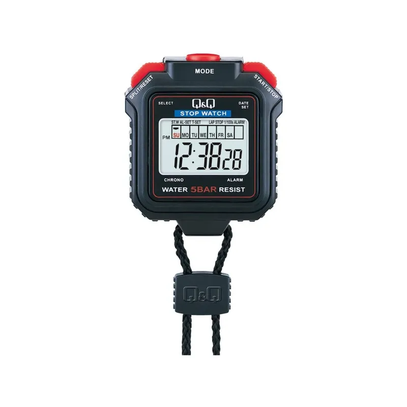 Q&Q - Cronómetro Q&Q HS43 Fechador Alarma Rango Hasta 24 HRS NEGRO