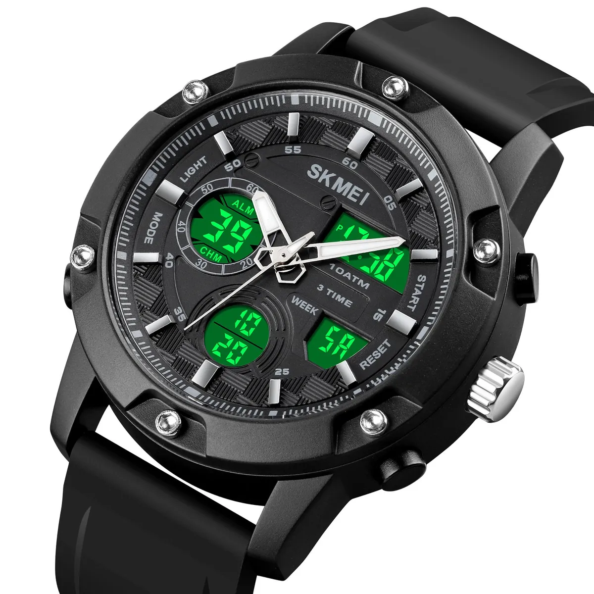 SKMEI - Reloj Skmei 1757 Negro 10atm Correa Silicona