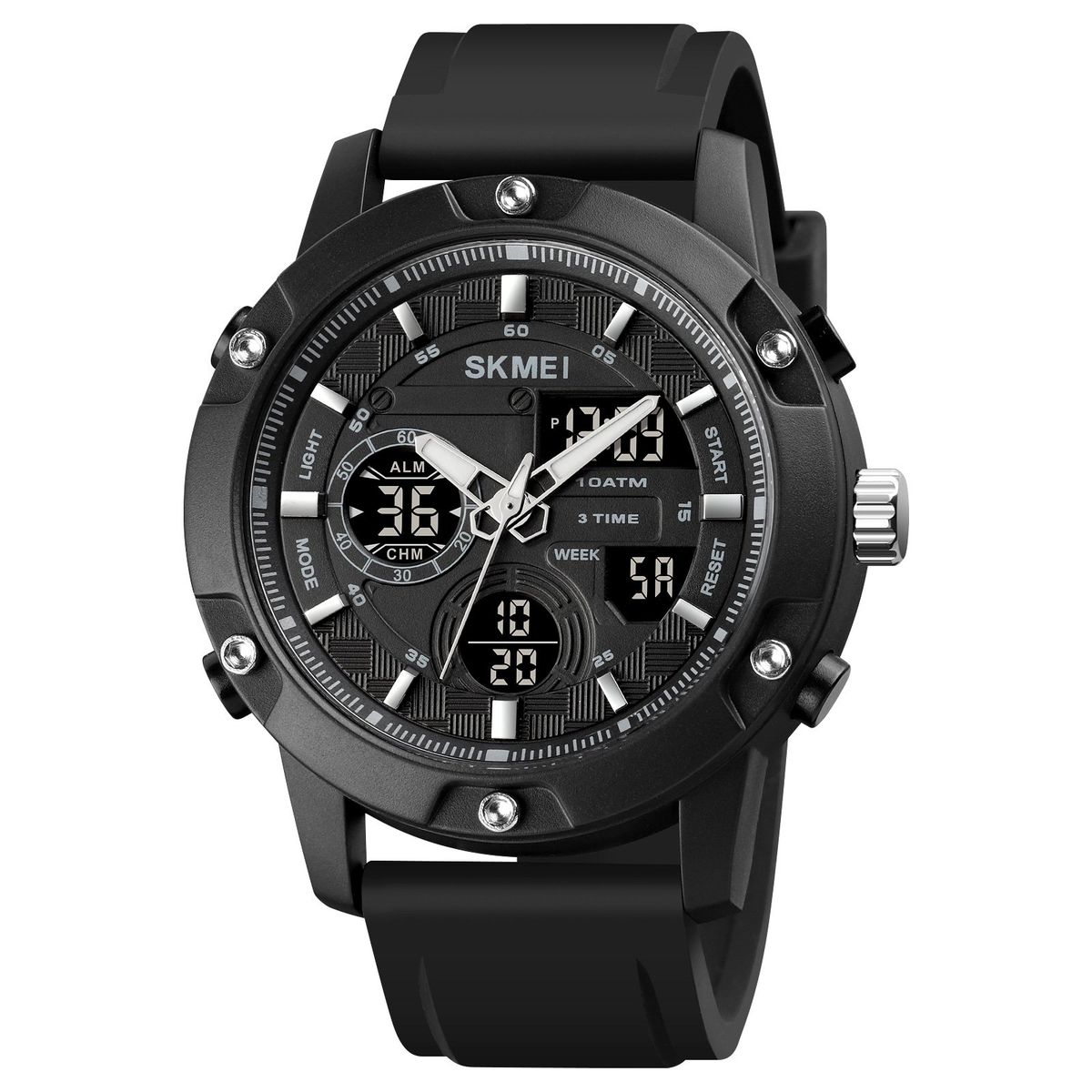 SKMEI - Reloj Skmei 1757 Negro 10atm Correa Silicona