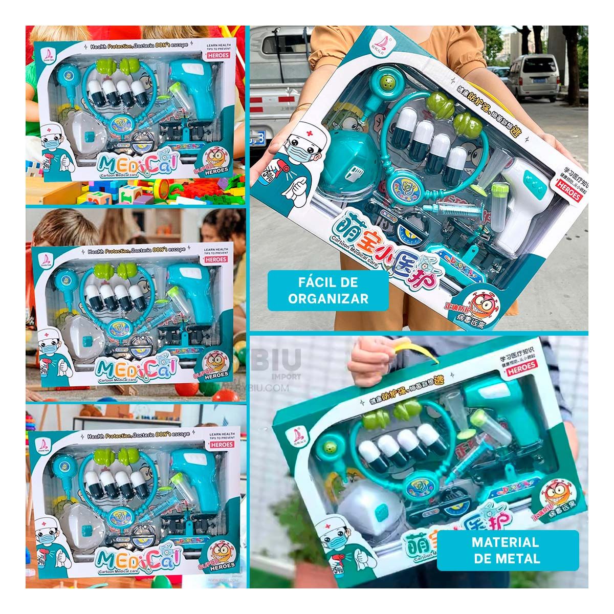 GENERICO - Kit de Versatil de Infantes Color Verde Y+Regalo Agendita