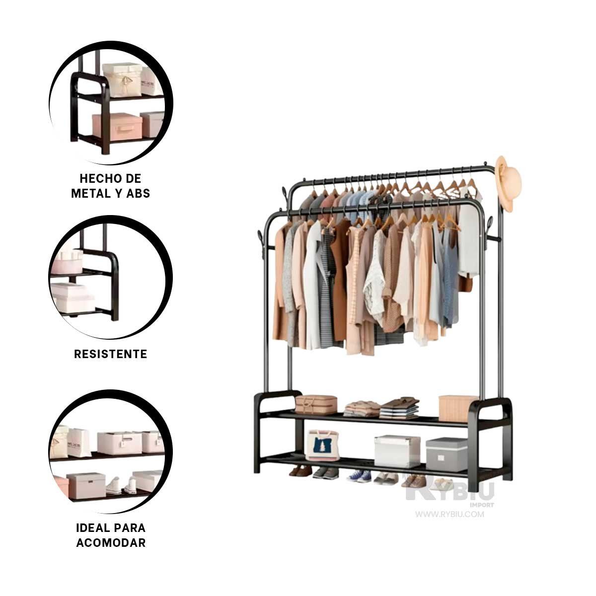 GENERICO - Organizador con 2N Inferiores de 40kg Negro Y+Gift Stickers