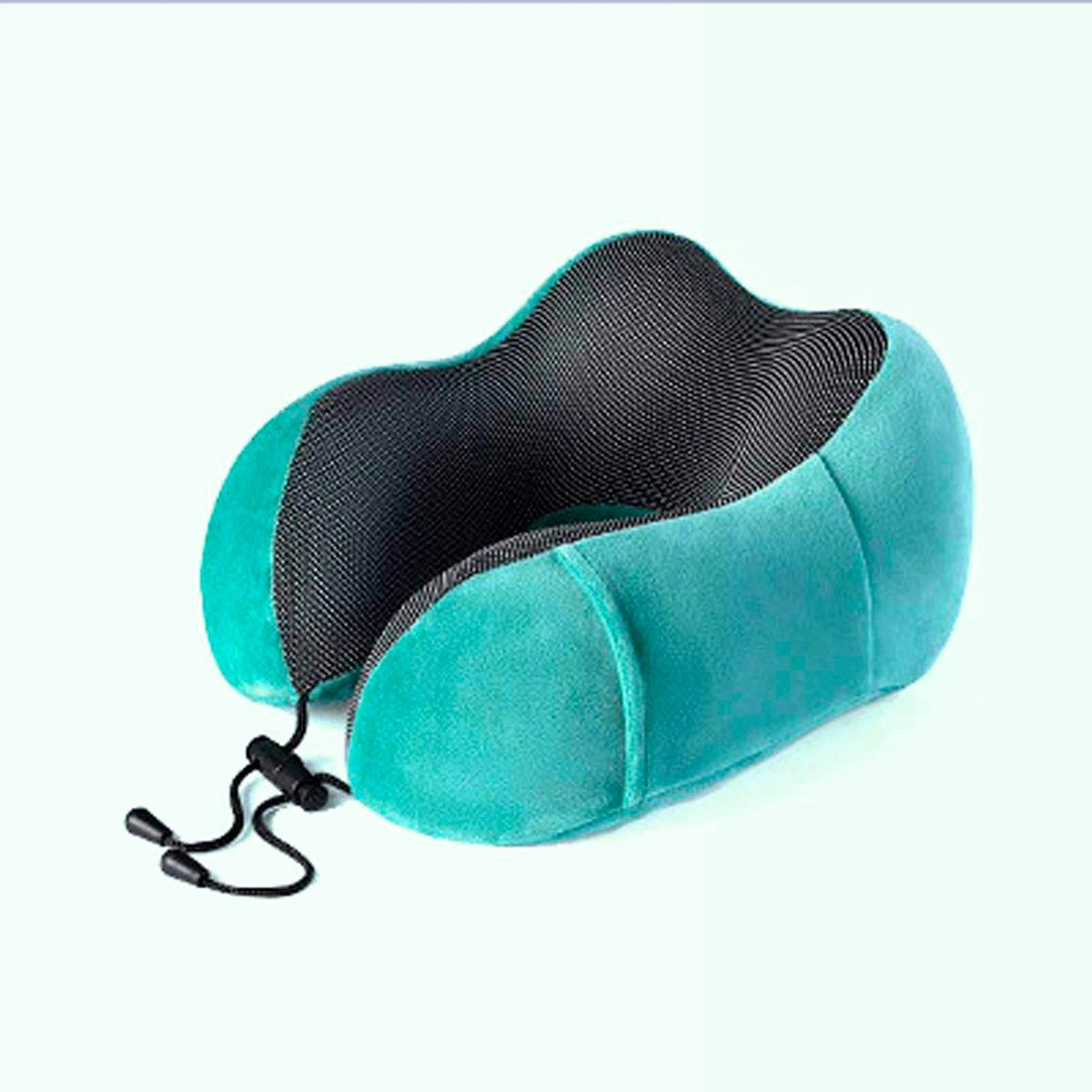 GENERICO - Almohada Util para Cuello para Viajar en Color Celeste