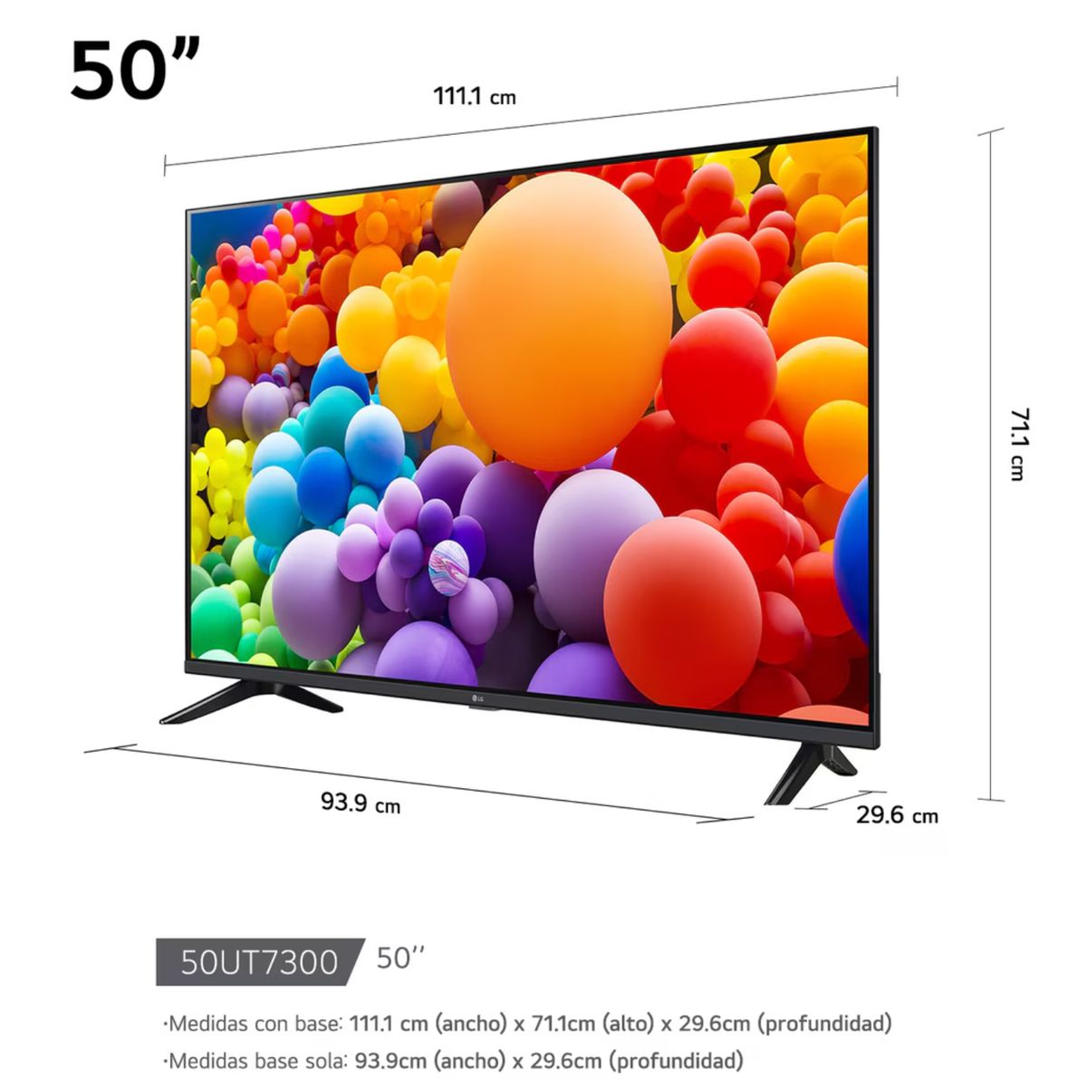 LG - TELEVISOR LG SMART TV UHD 50UT7300PSA INTELIGENCIA  ARTIFICIAL