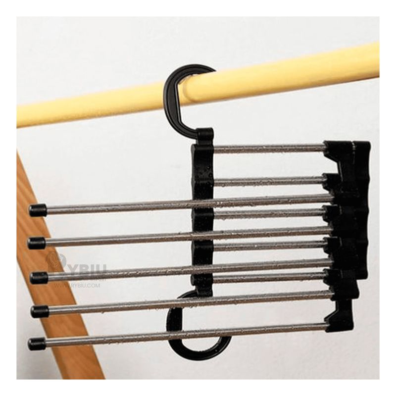 RYBIU IMPORT - Colgador Resistente y Util Tono Negro Y+Post-it Adhesivos
