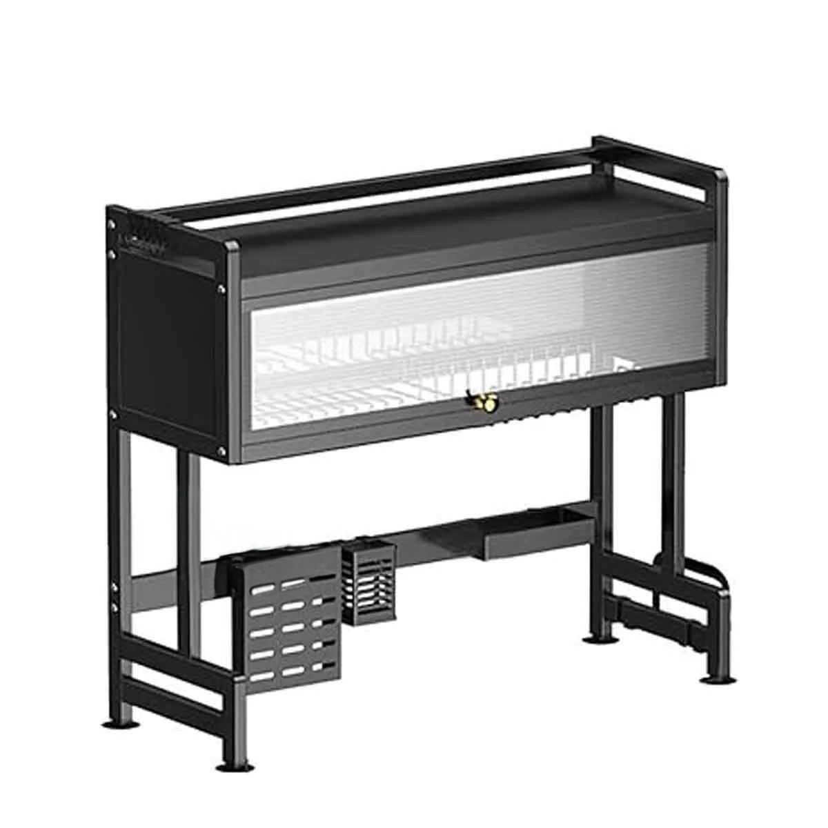 GENERICO - Escurridero Util para Lavadero en Negro Y+Ligas de Regalo