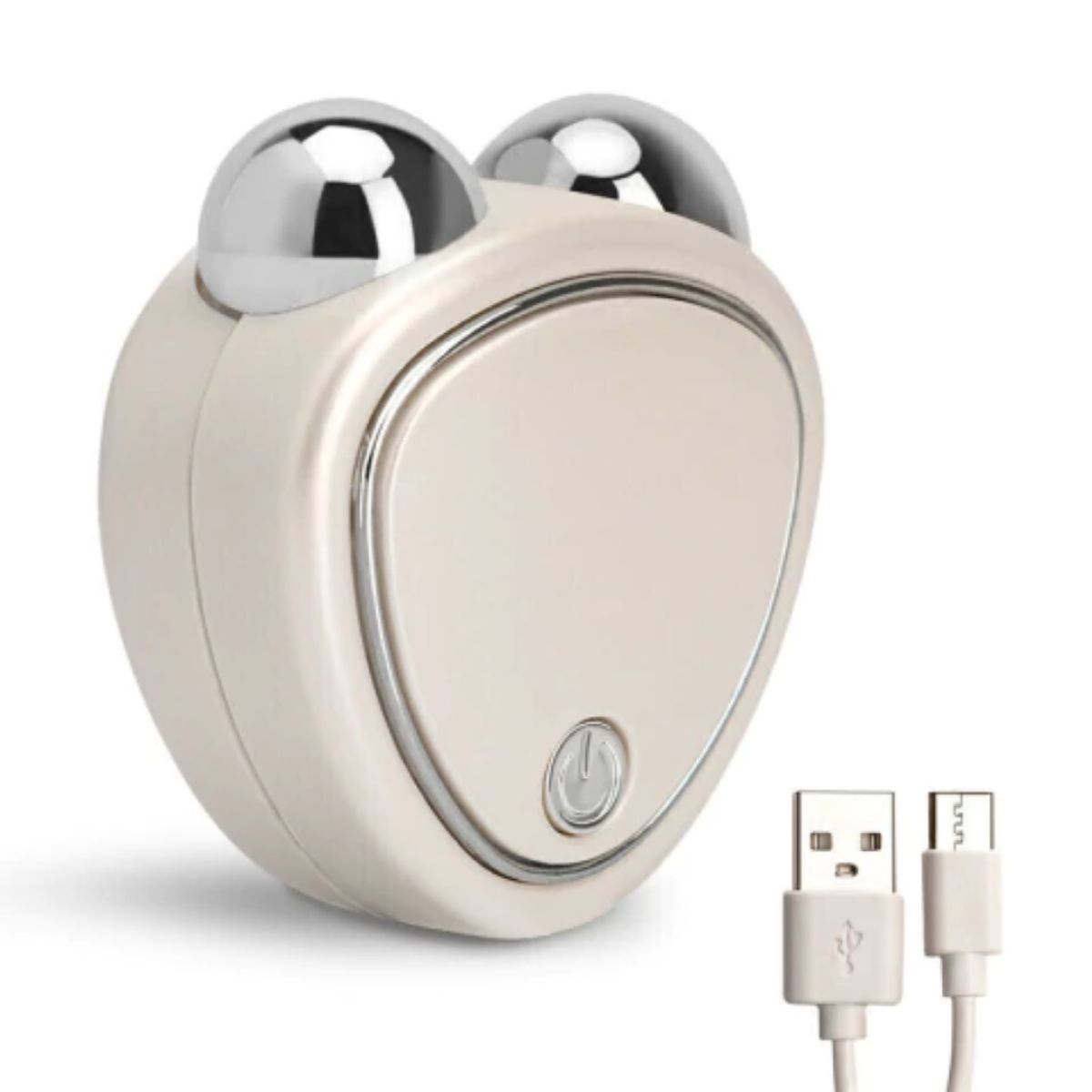 GENERICO - Masajeador facial blanco carga USB