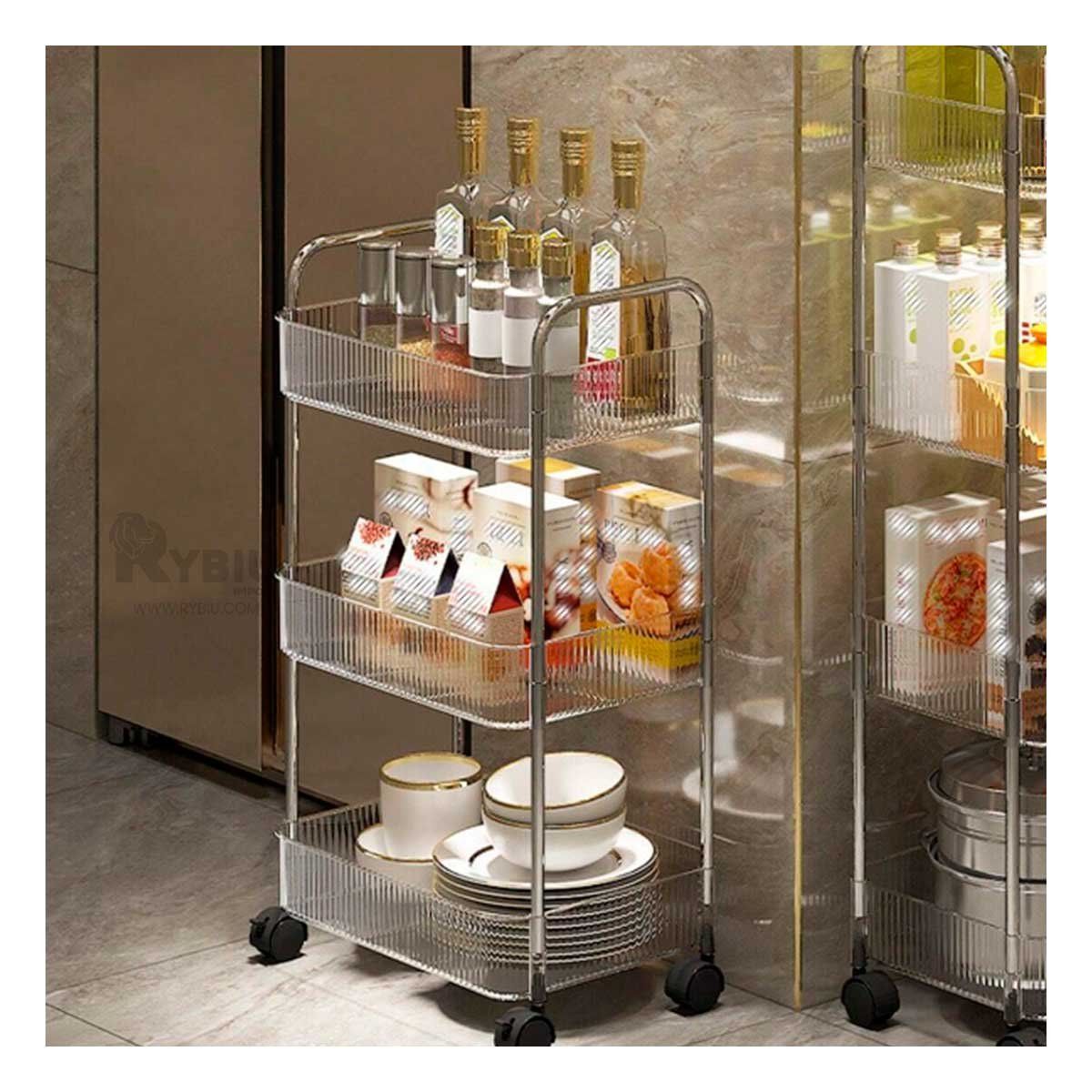 GENERICO - Estante de Lavanderia Acrilico 3 Niveles Y+Gift MiniAgenda