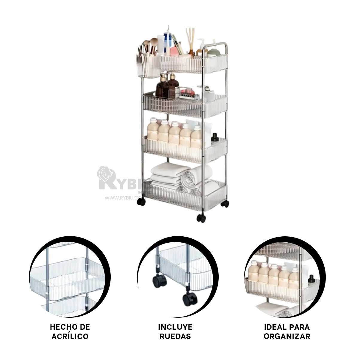 GENERICO - Estante Acrilico en Portatil de 4 Niveles Y+Regalo Agendita