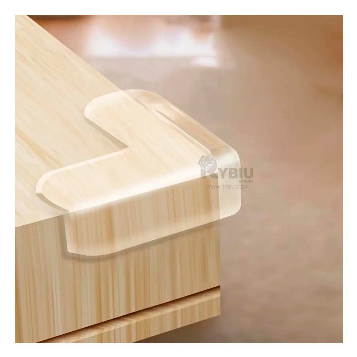 GENERICO - Protectores para Esquinas de Silicona Transparente