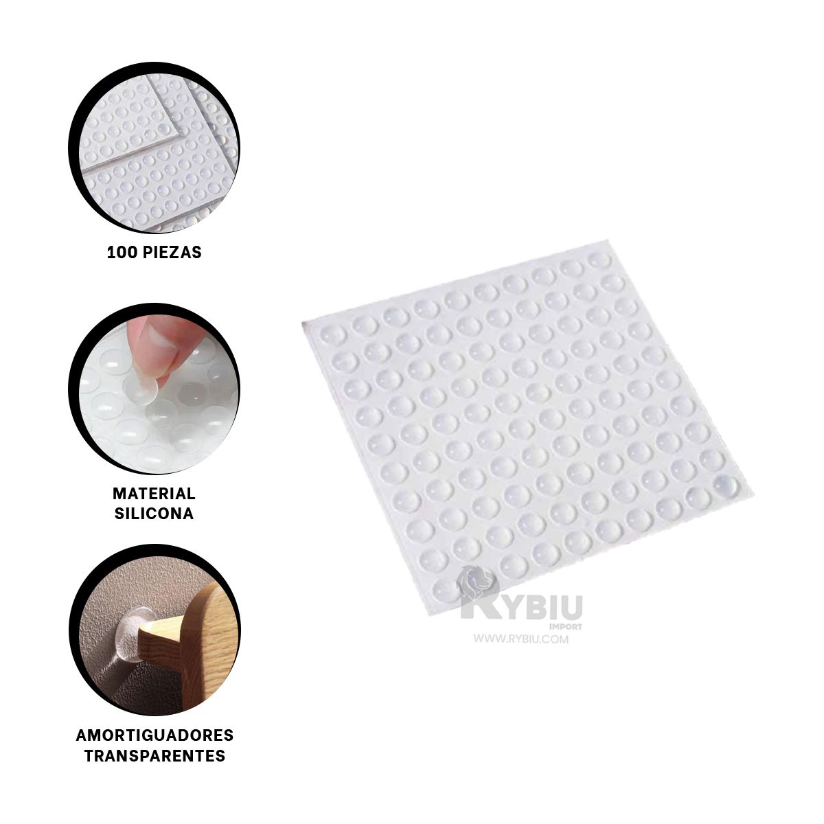 GENERICO - Protector para Paredes en Transparente Y+Regalo Stickers