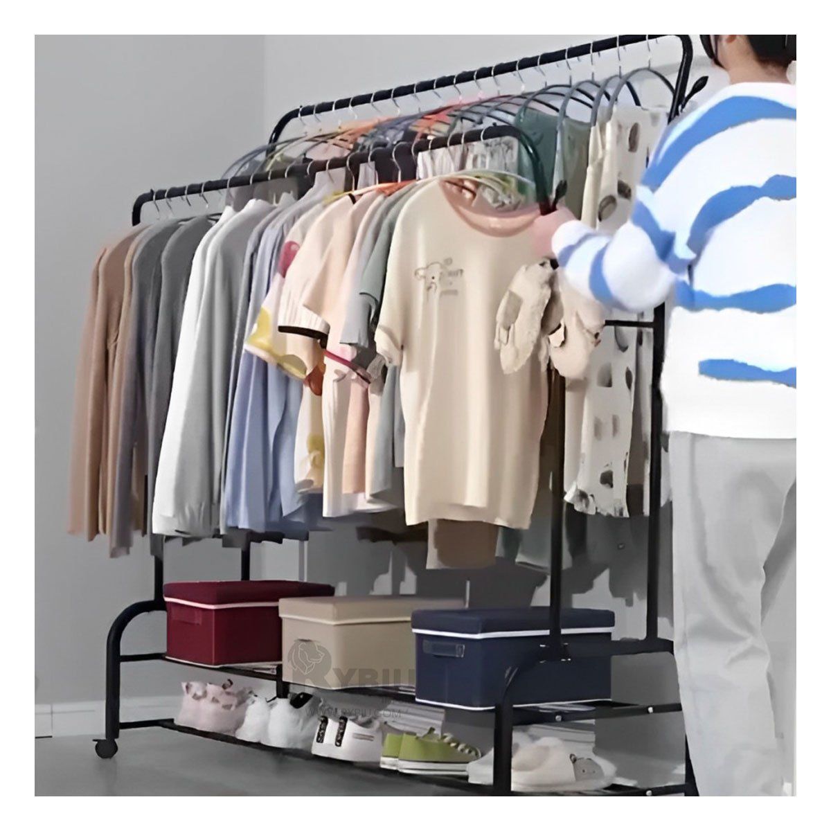 GENERICO - Organizador Multiusos en Matiz Negro Y+Envoltorio de Regalo