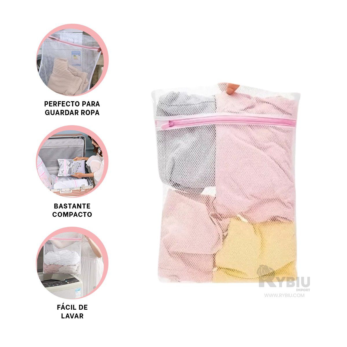 GENERICO - Malla Eficaz para Prendas en Blanco Y+Envoltorio de Regalo