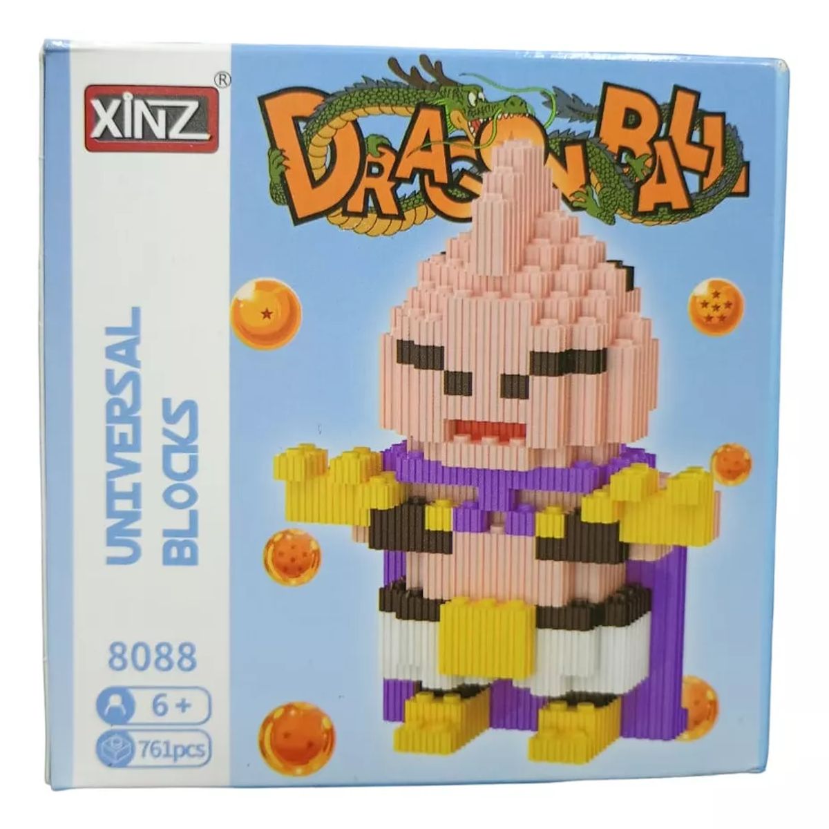 GENERICO - Mini Bloques 3D Dibujos Animados Majin Buu