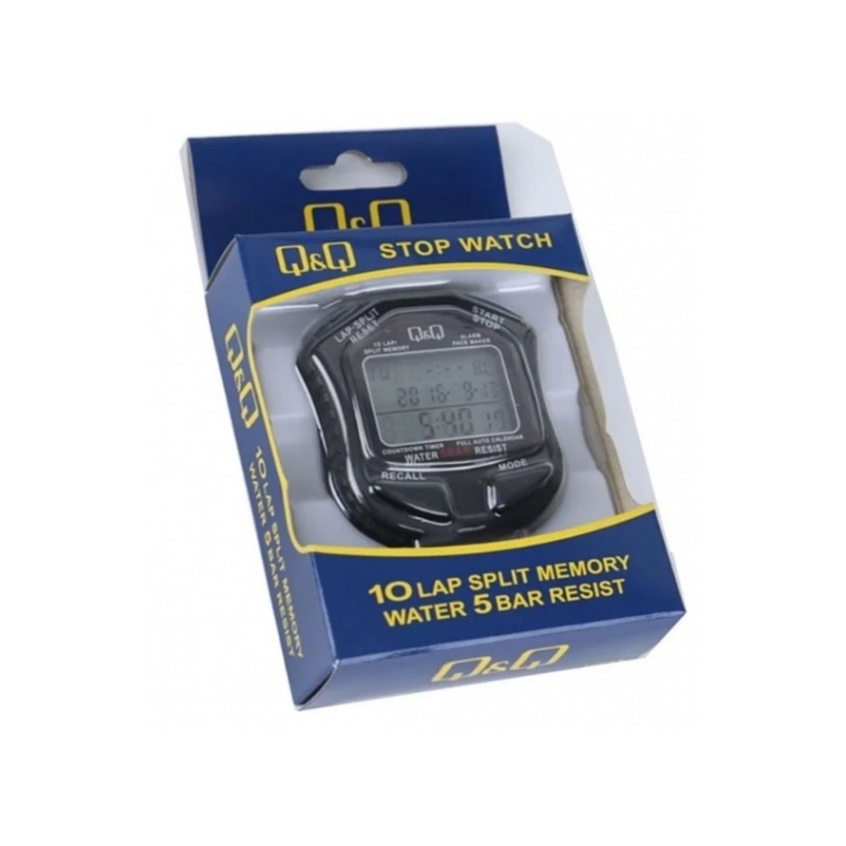 Q AND Q - Cronómetro digital multifunción Q&Q 10 lap HS 45