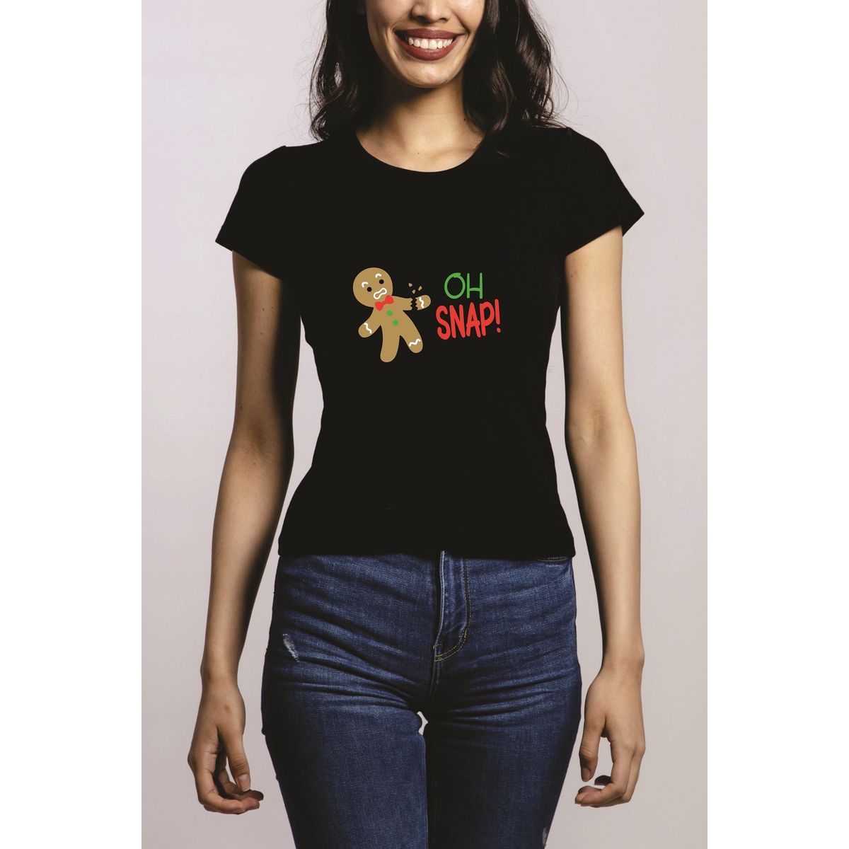 GENERICO - Polo Mujer Manga Corta Galleta - Nathalie Love It - Negro